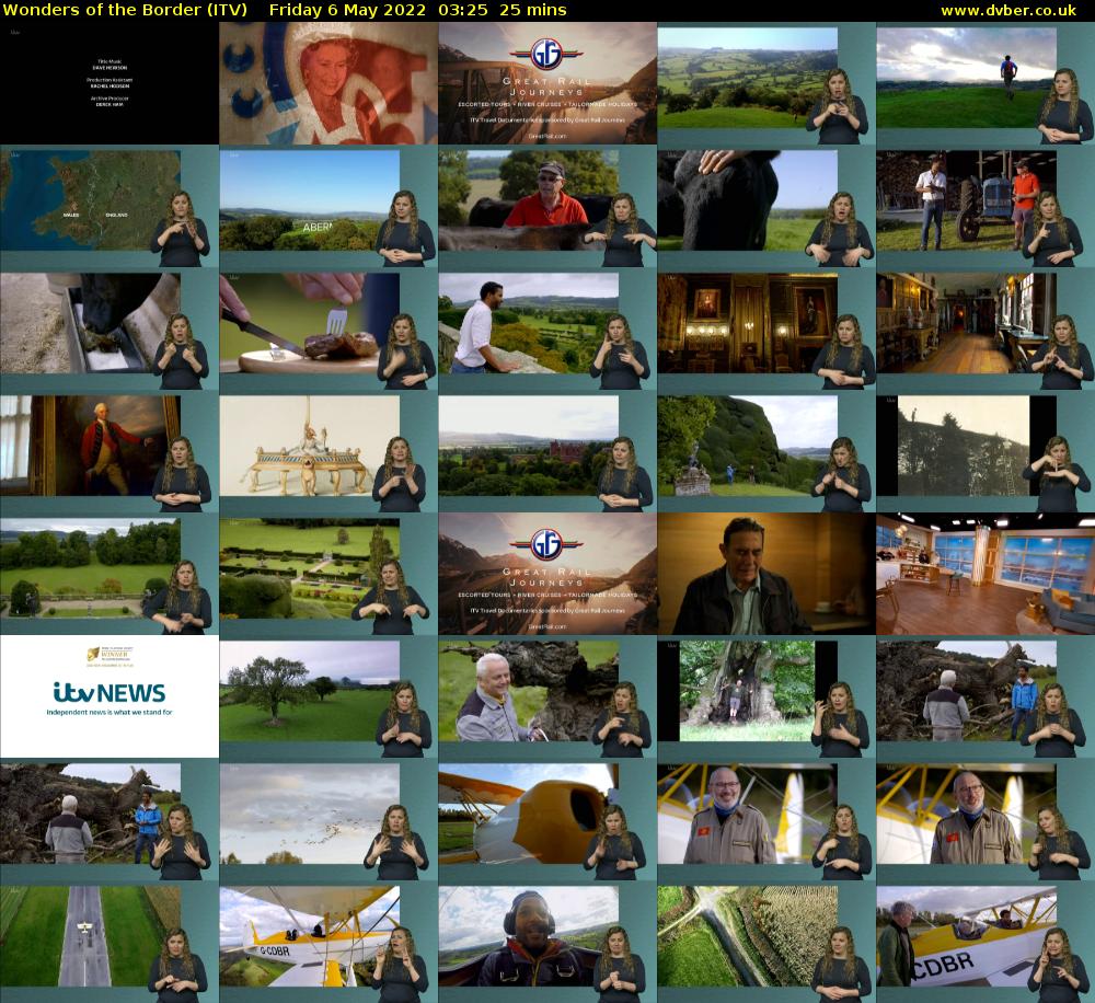 Wonders of the Border (ITV) Friday 6 May 2022 03:25 - 03:50