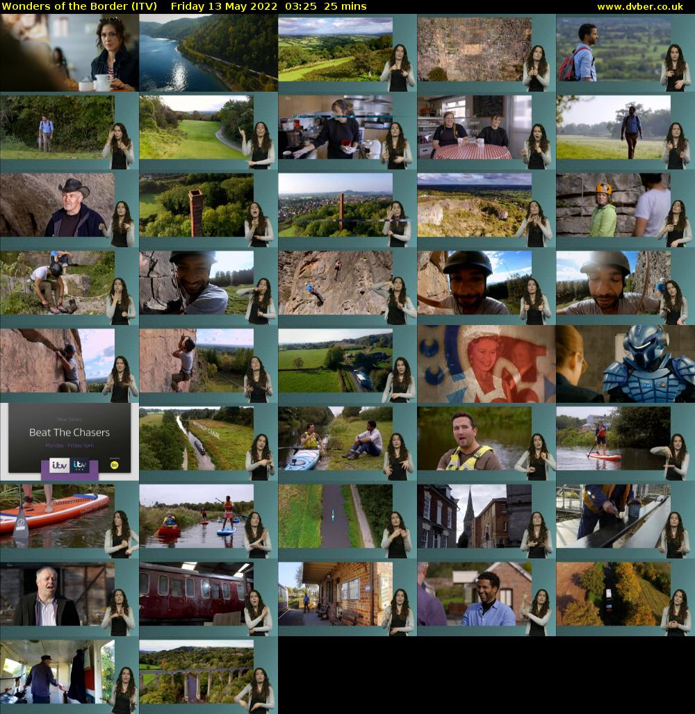 Wonders of the Border (ITV) Friday 13 May 2022 03:25 - 03:50