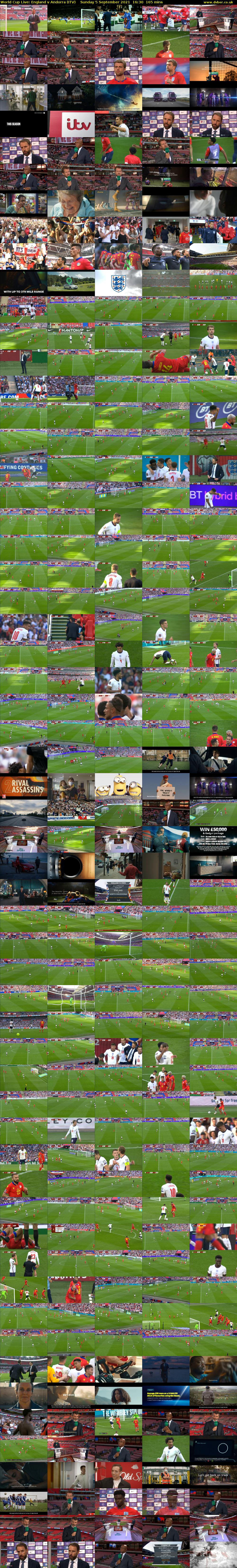 World Cup Live: England v Andorra (ITV) Sunday 5 September 2021 16:30 - 19:15