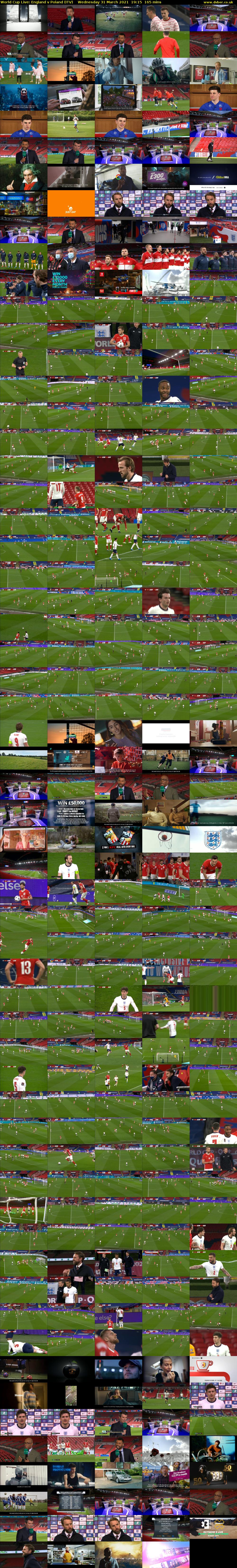 World Cup Live: England v Poland (ITV) Wednesday 31 March 2021 19:15 - 22:00