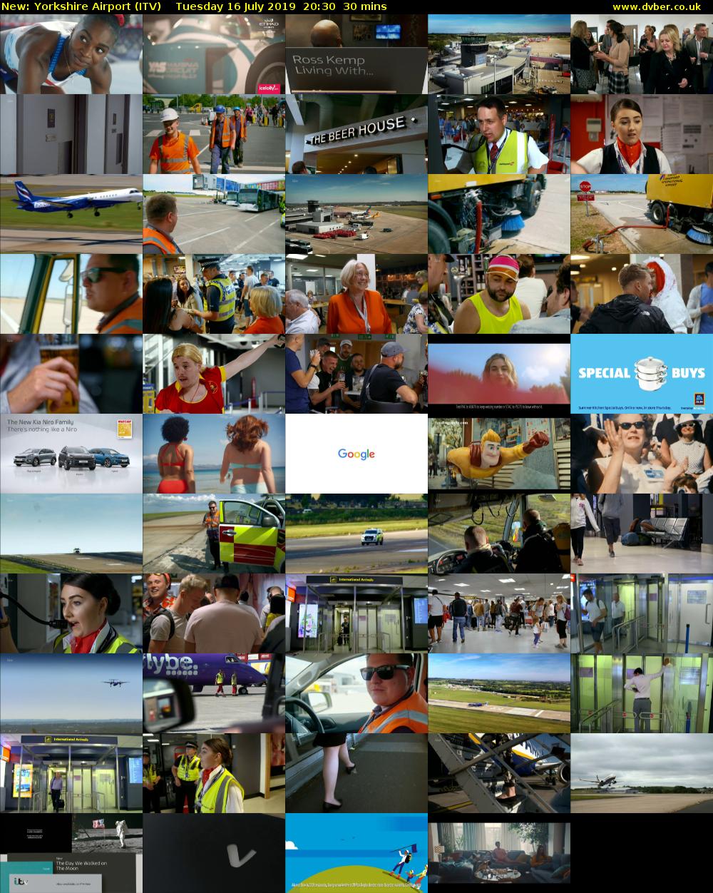 Yorkshire Airport (ITV) Tuesday 16 July 2019 20:30 - 21:00