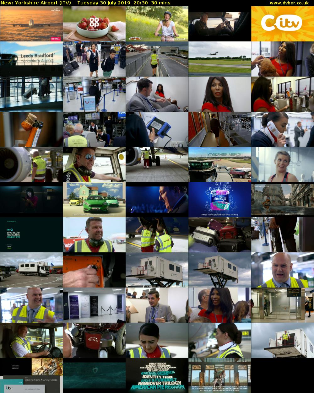 Yorkshire Airport (ITV) Tuesday 30 July 2019 20:30 - 21:00