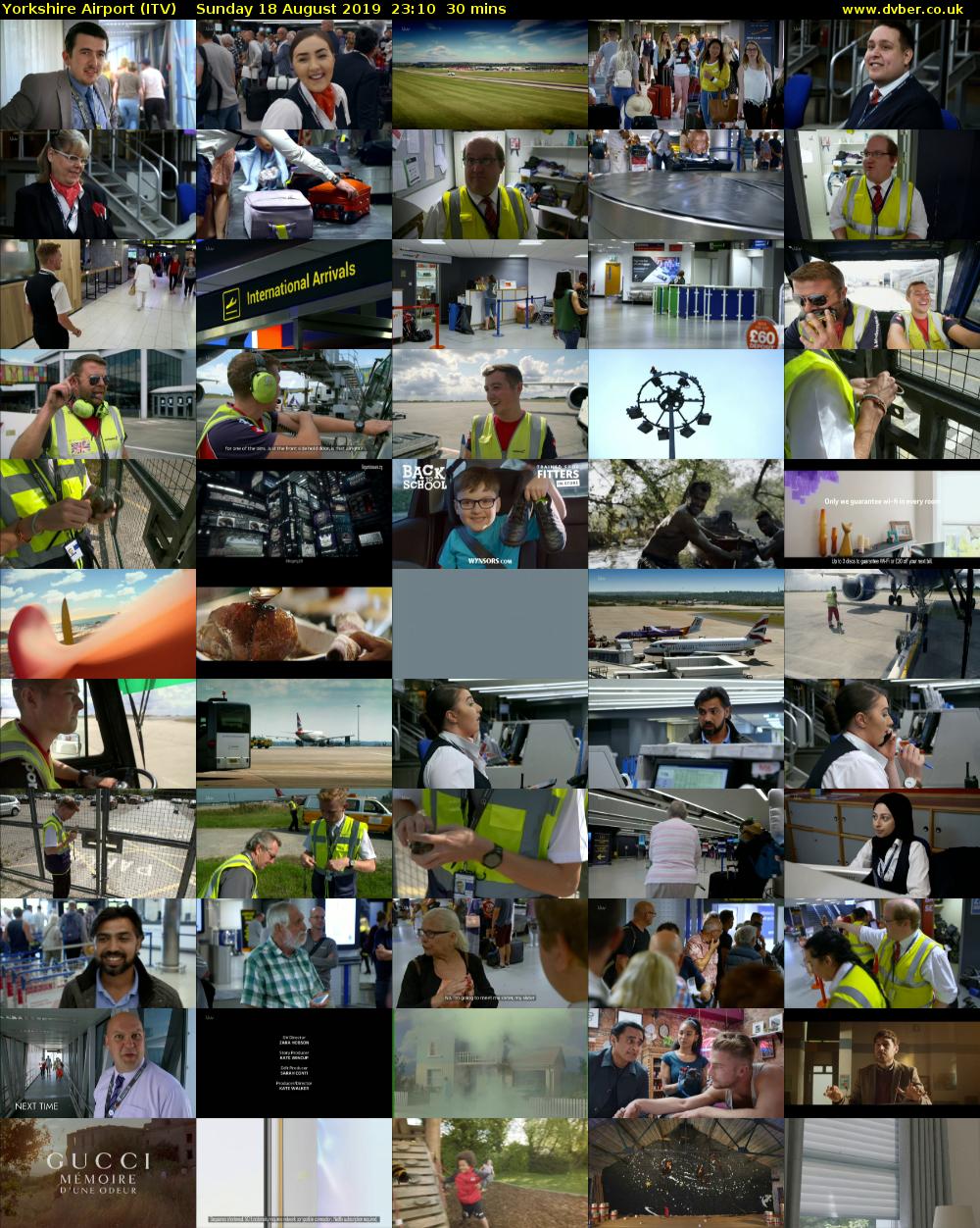 Yorkshire Airport (ITV) Sunday 18 August 2019 23:10 - 23:40