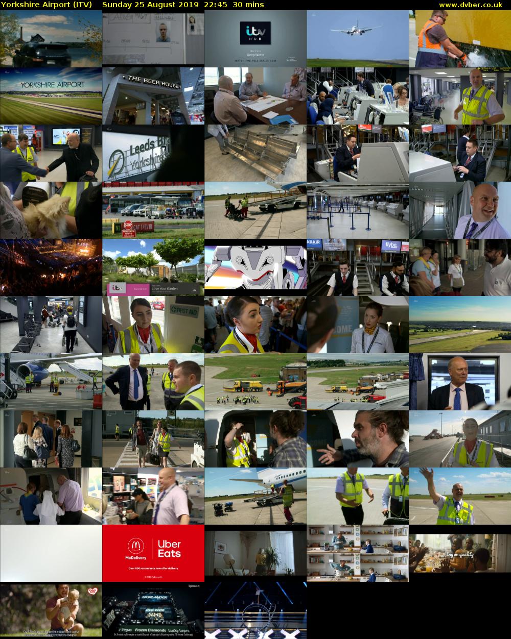 Yorkshire Airport (ITV) Sunday 25 August 2019 22:45 - 23:15