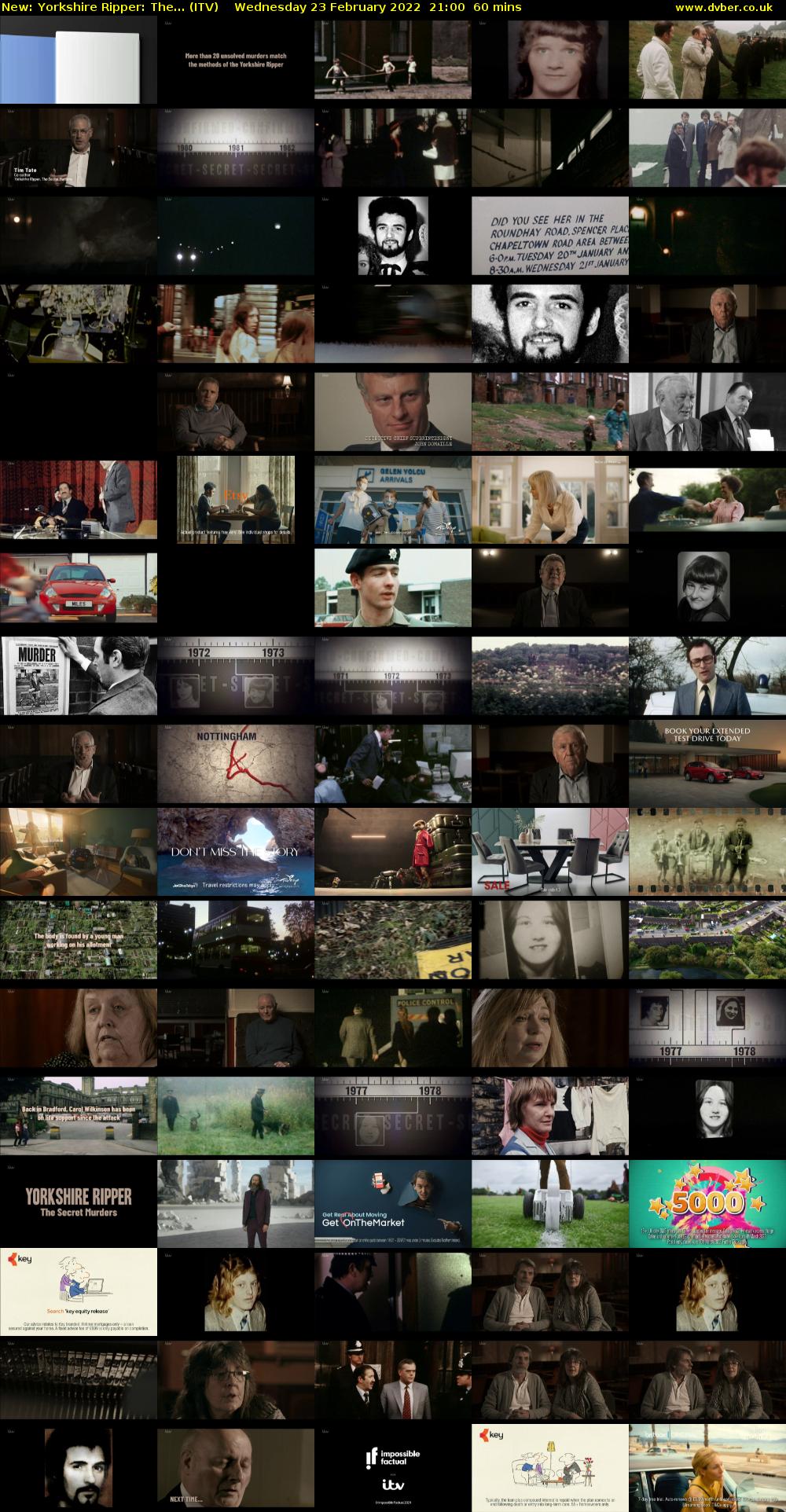 Yorkshire Ripper: The... (ITV) Wednesday 23 February 2022 21:00 - 22:00