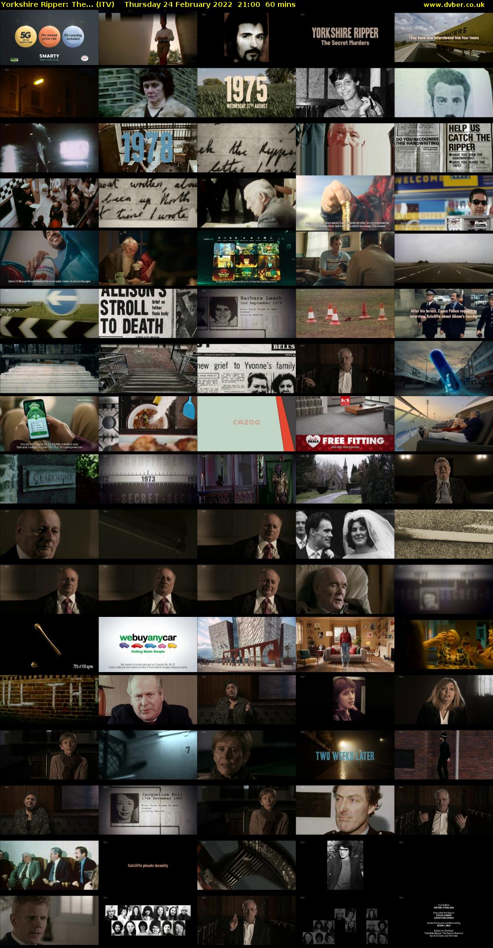 Yorkshire Ripper: The... (ITV) Thursday 24 February 2022 21:00 - 22:00