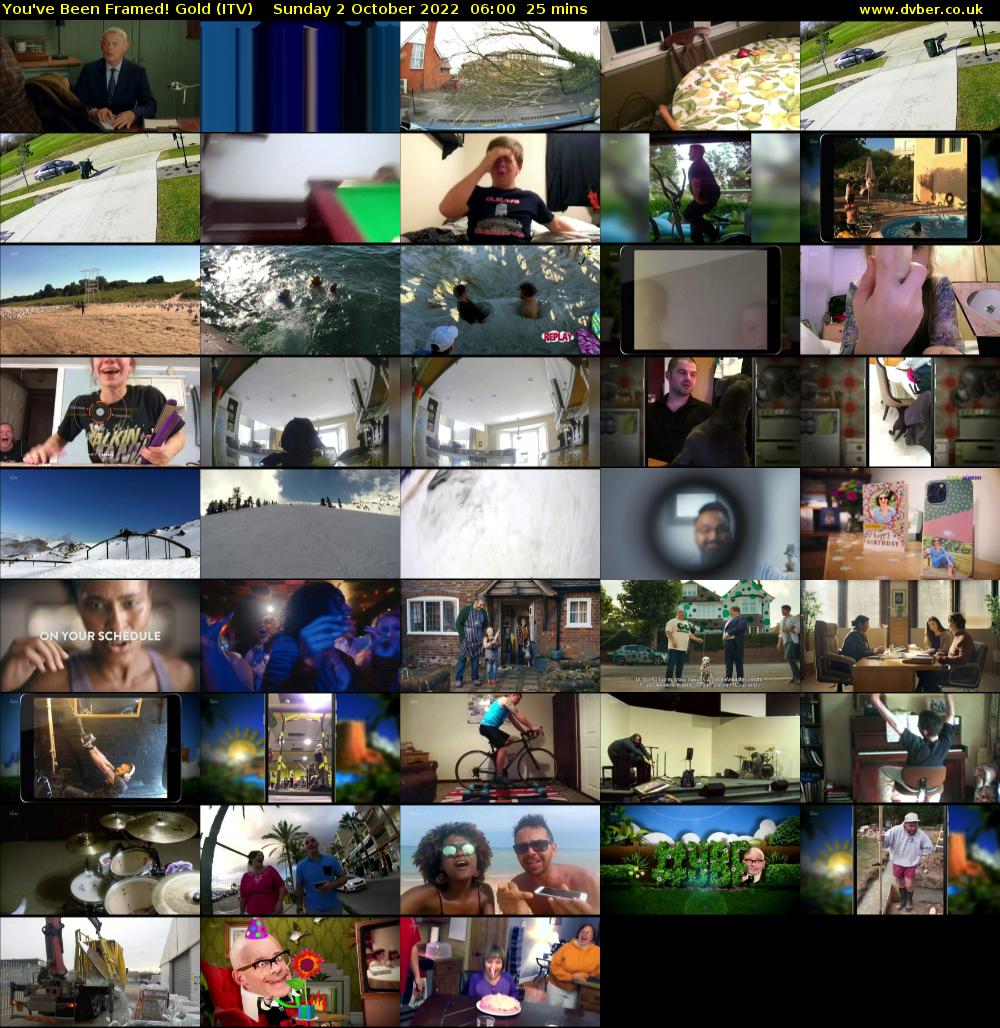You've Been Framed! Gold (ITV) Sunday 2 October 2022 06:00 - 06:25