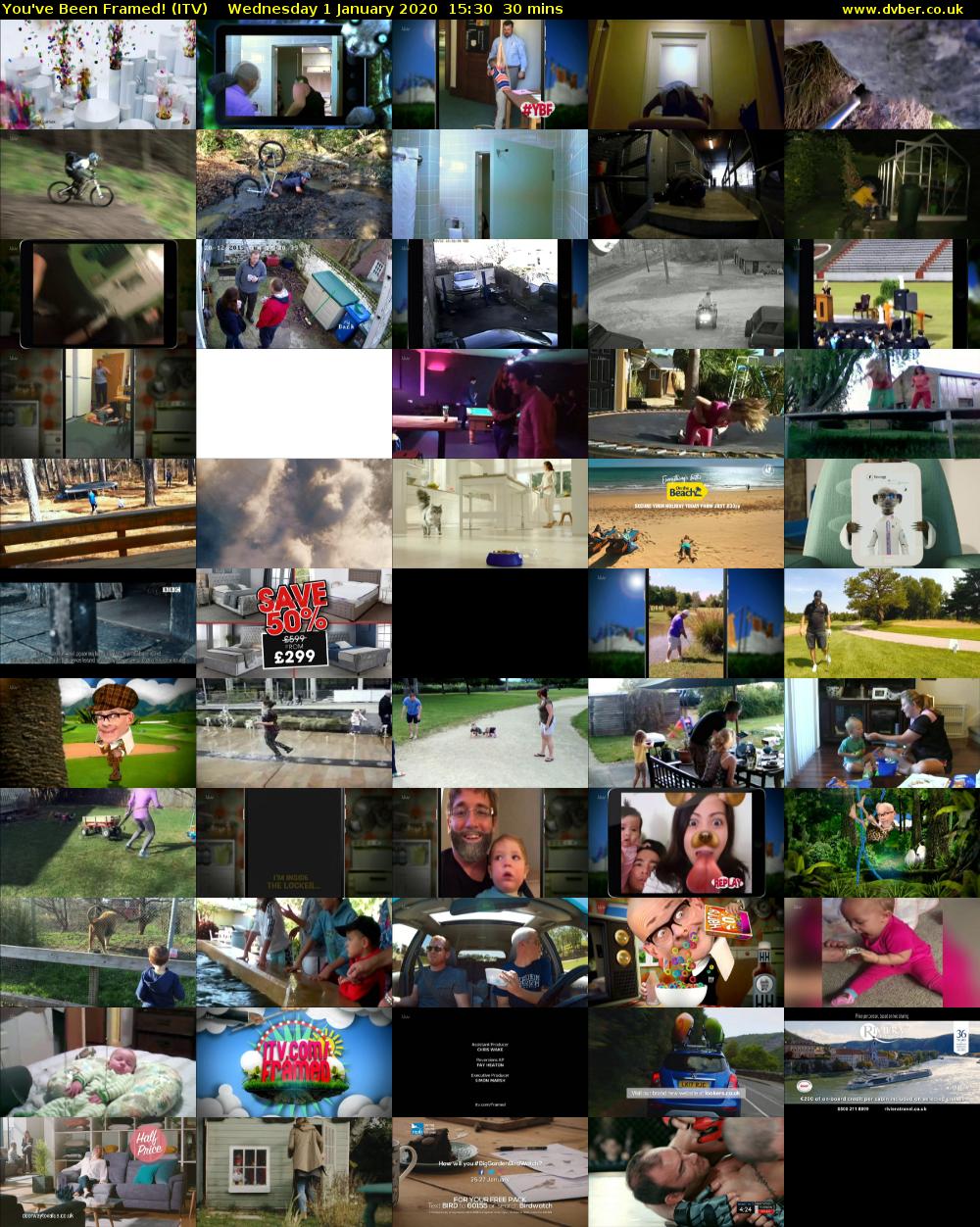 You've Been Framed! (ITV) Wednesday 1 January 2020 15:30 - 16:00