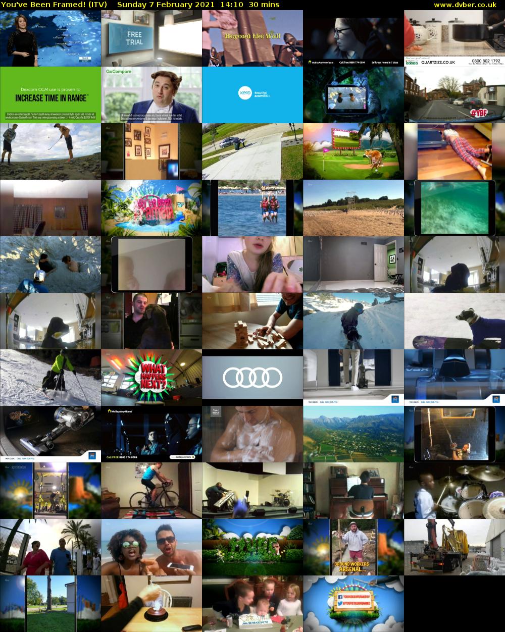 You've Been Framed! (ITV) Sunday 7 February 2021 14:10 - 14:40