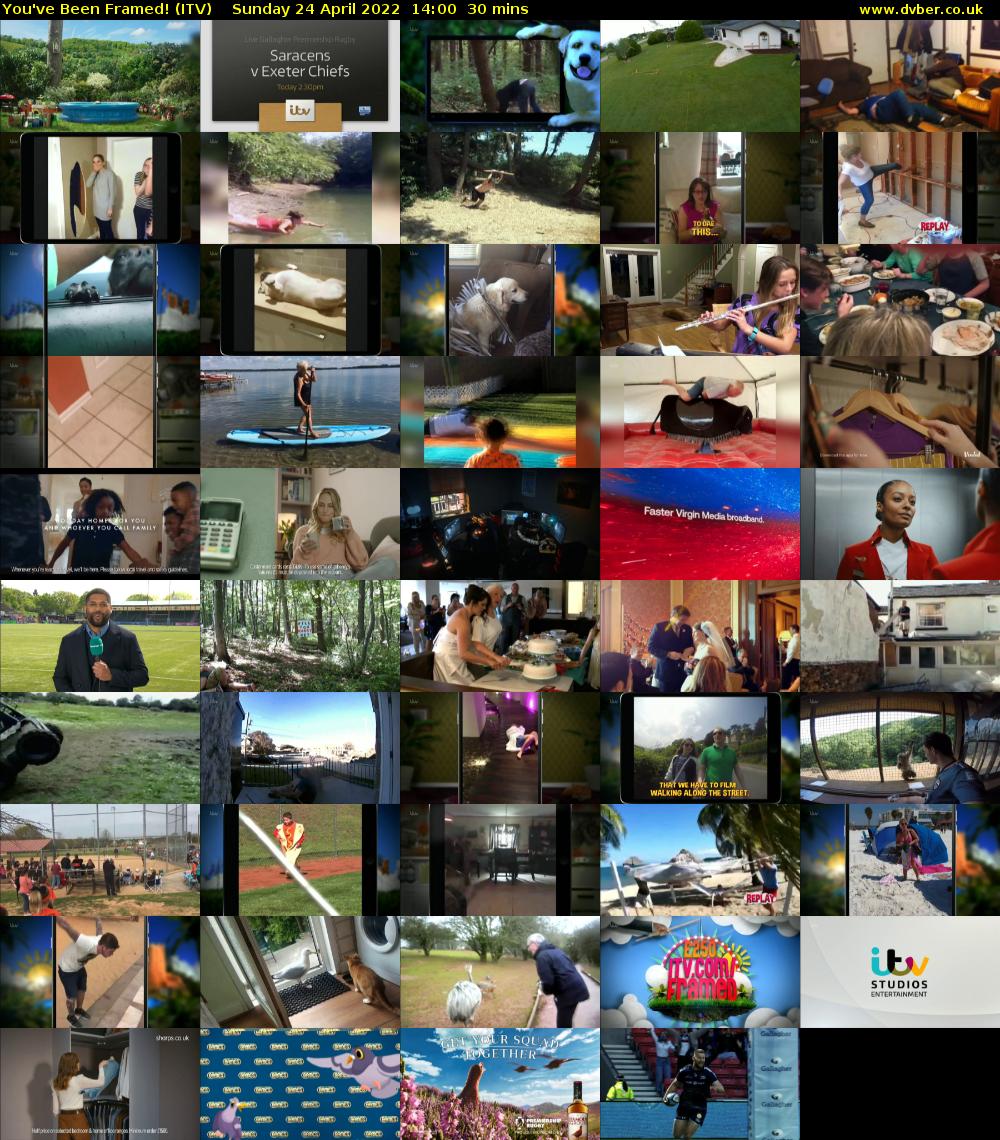 You've Been Framed! (ITV) Sunday 24 April 2022 14:00 - 14:30