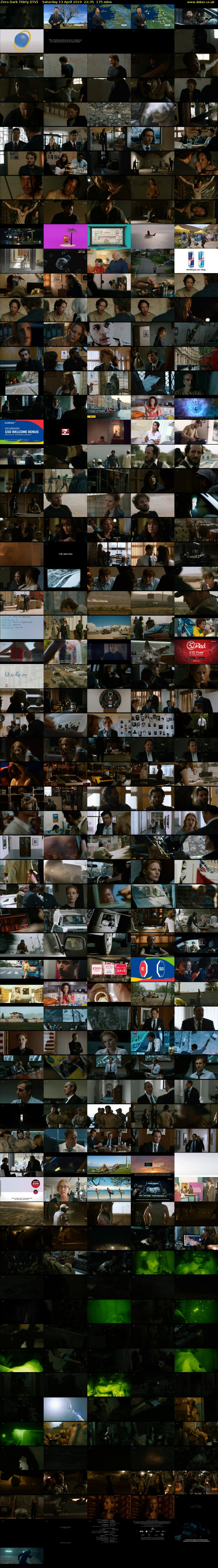 Zero Dark Thirty (ITV) Saturday 13 April 2019 22:35 - 01:30