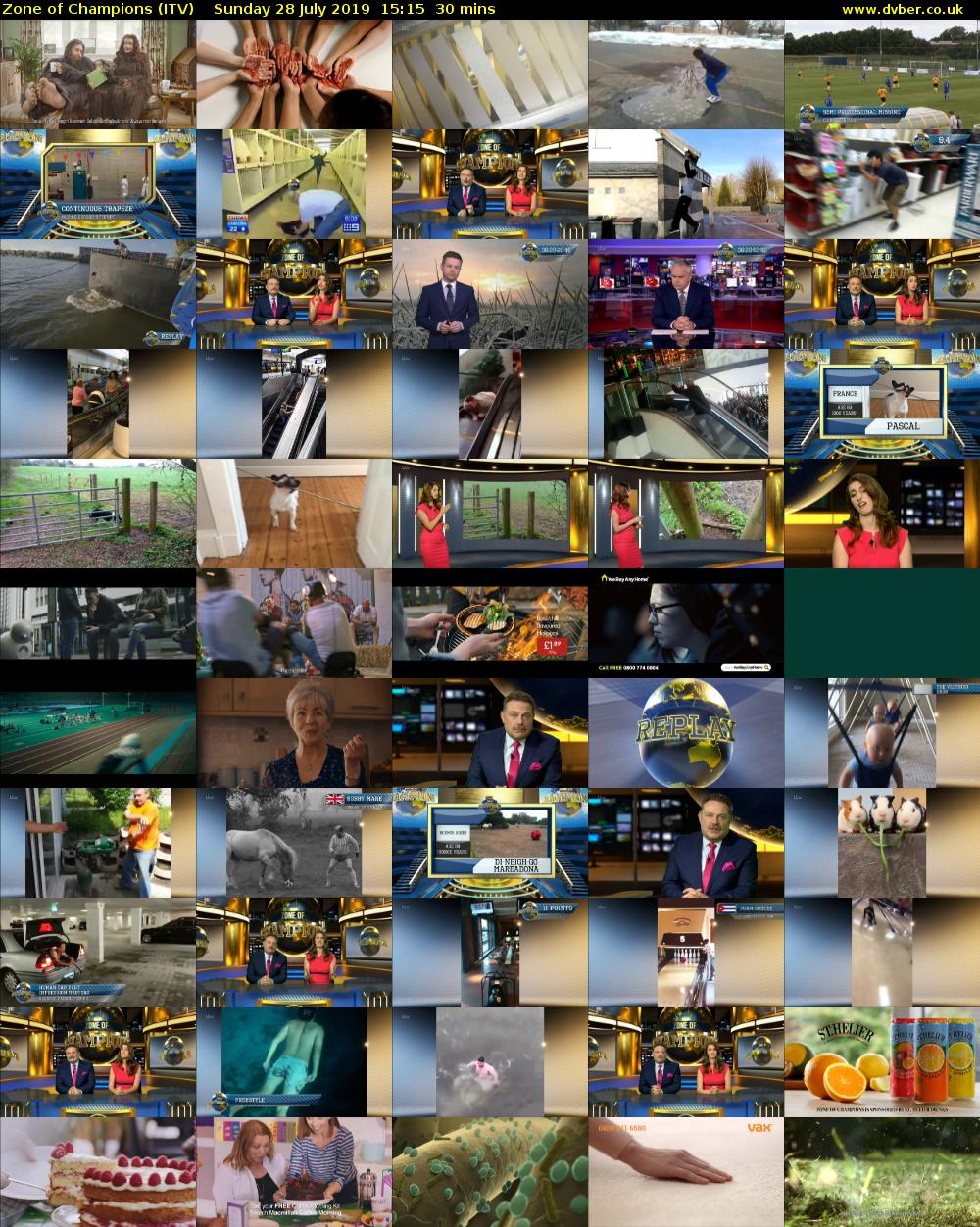 Zone of Champions (ITV) Sunday 28 July 2019 15:15 - 15:45
