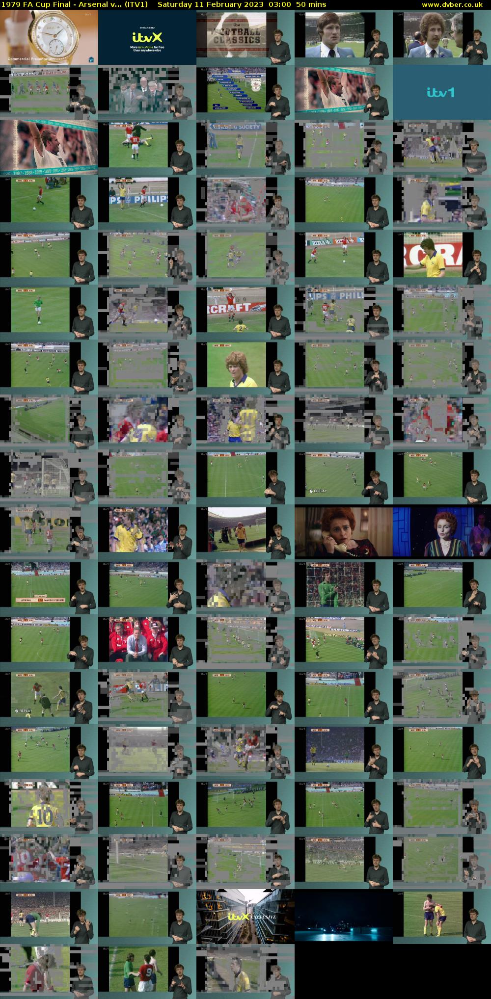 1979 FA Cup Final - Arsenal v... (ITV1) Saturday 11 February 2023 03:00 - 03:50
