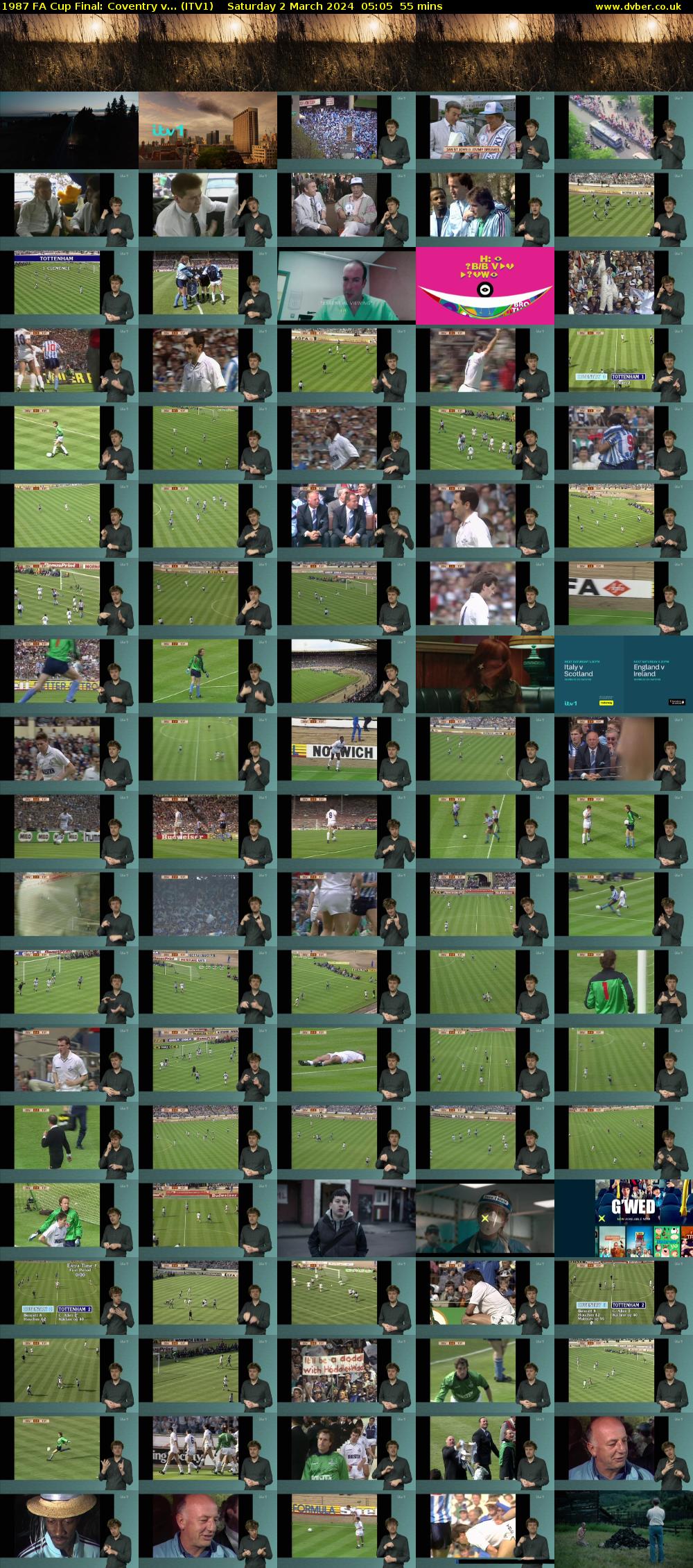 1987 FA Cup Final: Coventry v... (ITV1) Saturday 2 March 2024 05:05 - 06:00