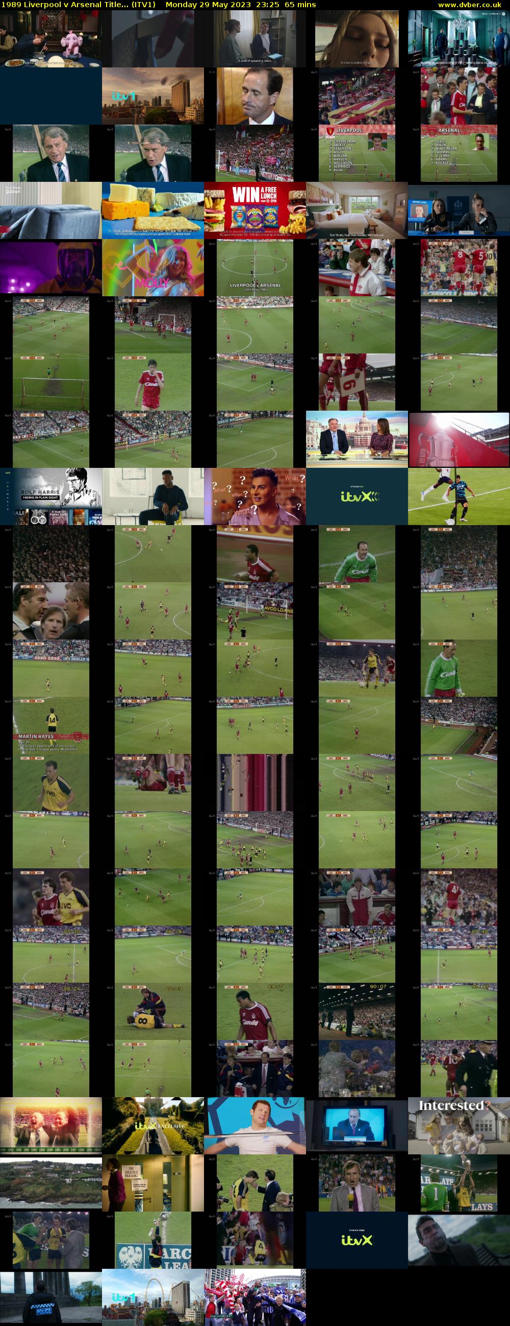 1989 Liverpool v Arsenal Title... (ITV1) Monday 29 May 2023 23:25 - 00:30