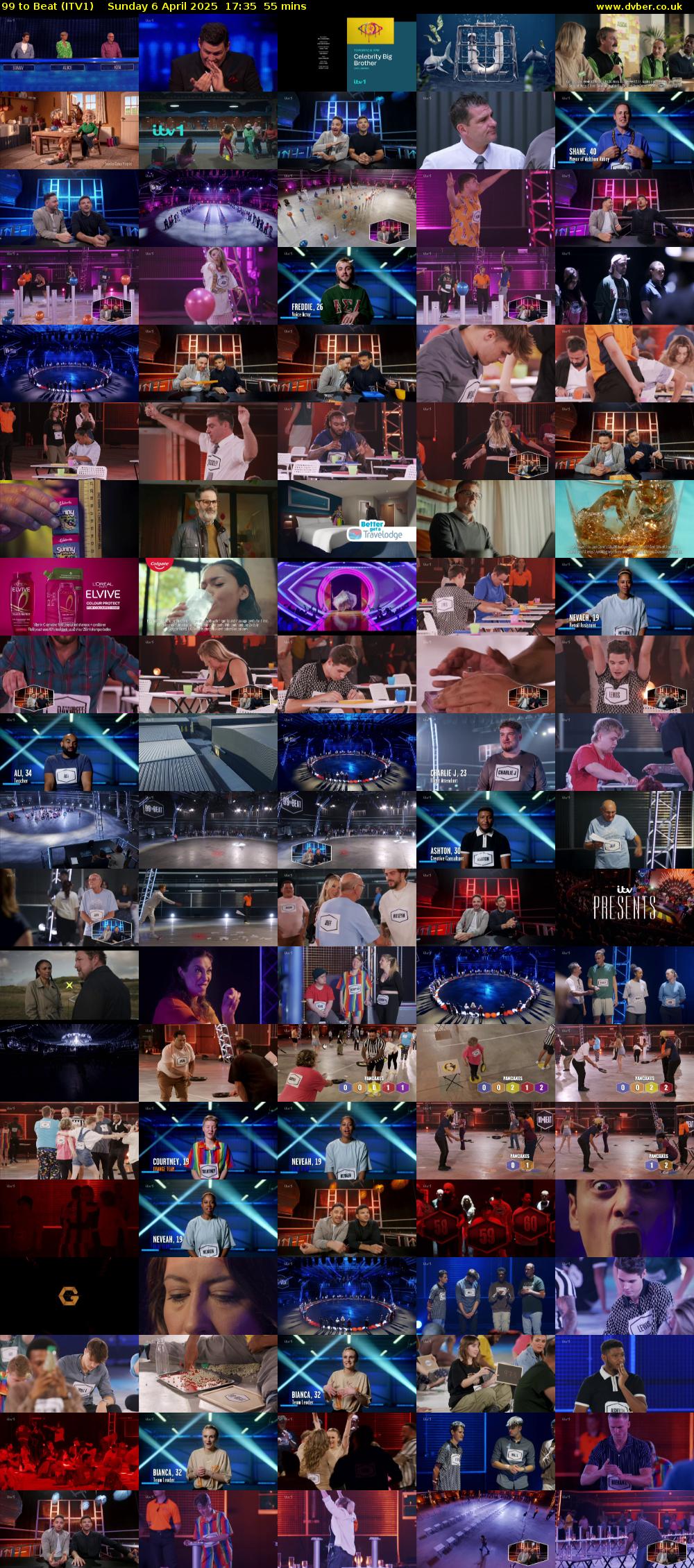 99 to Beat (ITV1) Sunday 6 April 2025 17:35 - 18:30