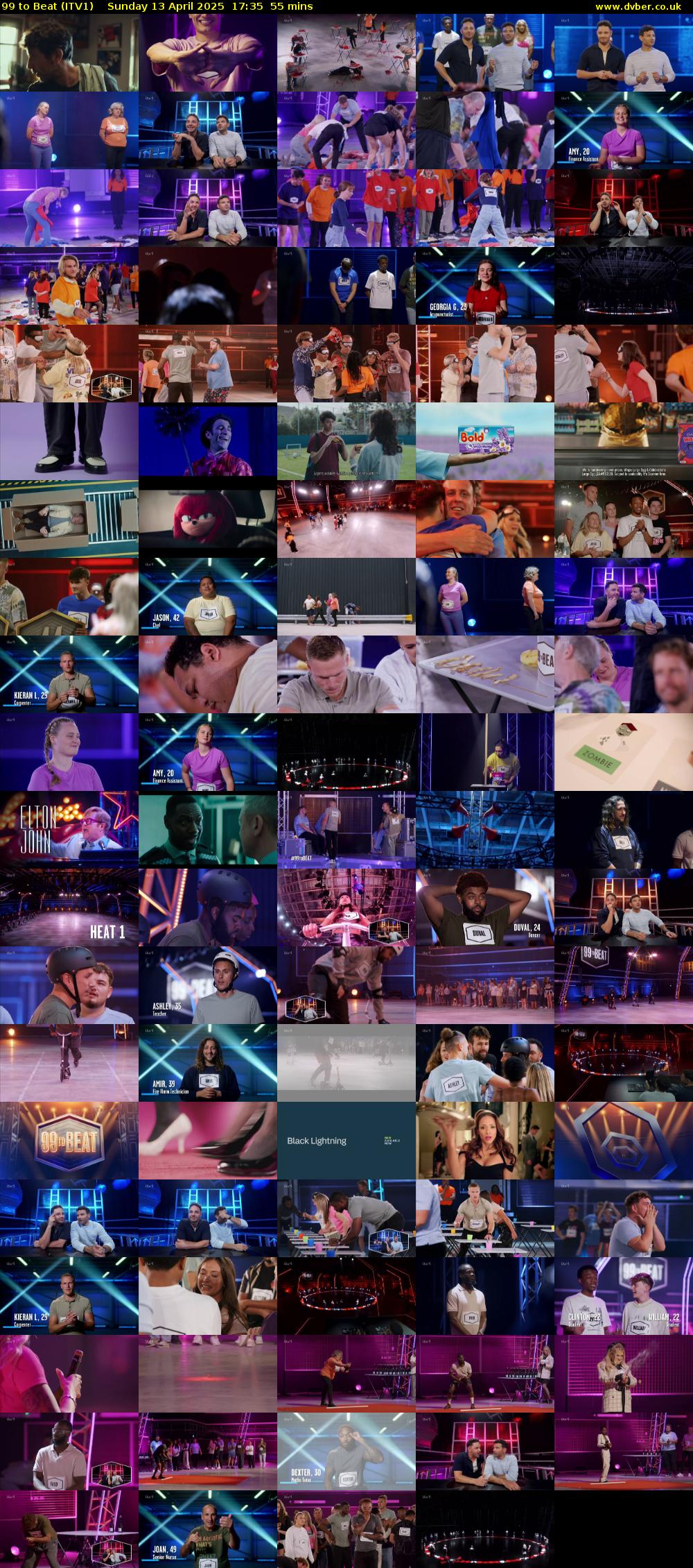 99 to Beat (ITV1) Sunday 13 April 2025 17:35 - 18:30