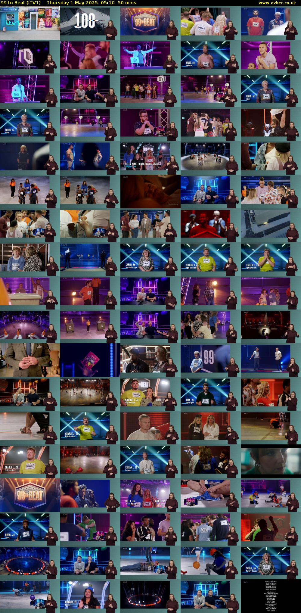 99 to Beat (ITV1) Thursday 1 May 2025 05:10 - 06:00