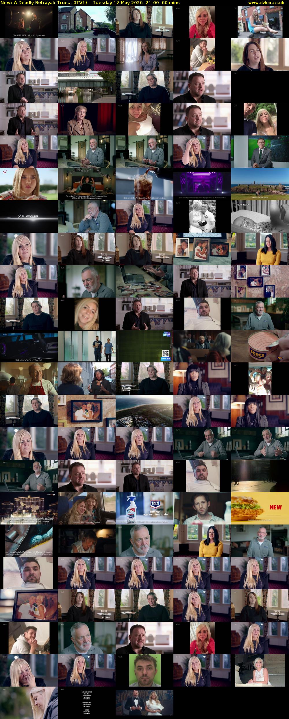 A Deadly Betrayal: True... (ITV1) Tuesday 12 May 2026 21:00 - 22:00