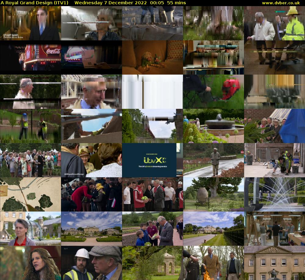A Royal Grand Design (ITV1) Wednesday 7 December 2022 00:05 - 01:00