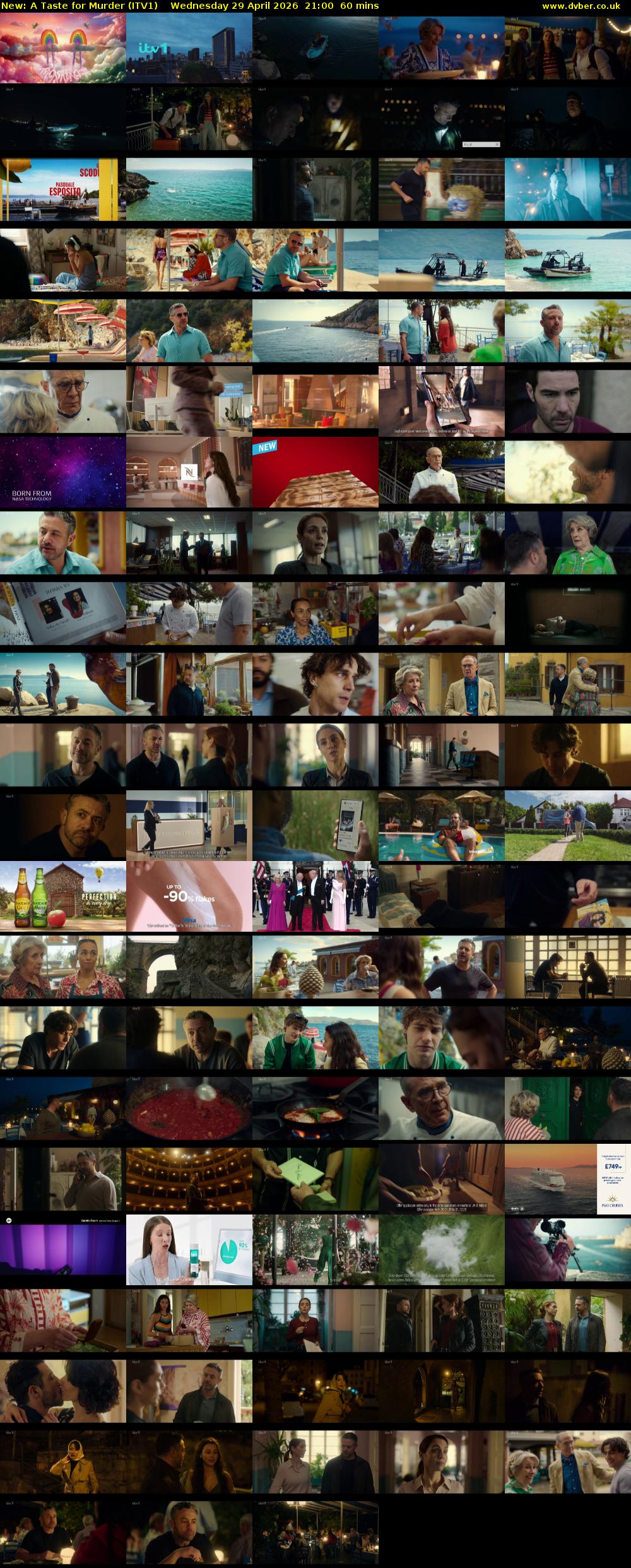 A Taste for Murder (ITV1) Wednesday 29 April 2026 21:00 - 22:00