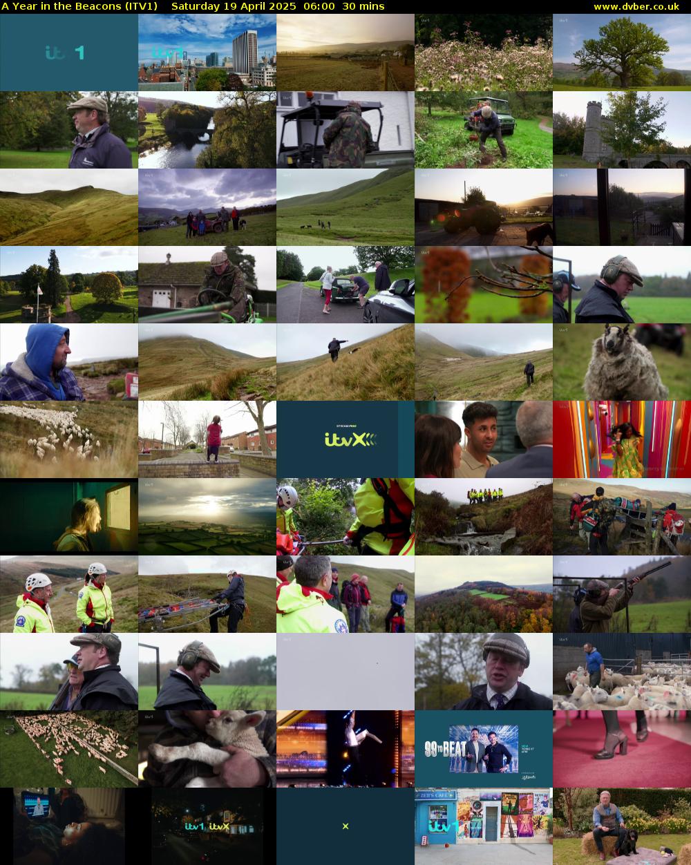 A Year in the Beacons (ITV1) Saturday 19 April 2025 06:00 - 06:30