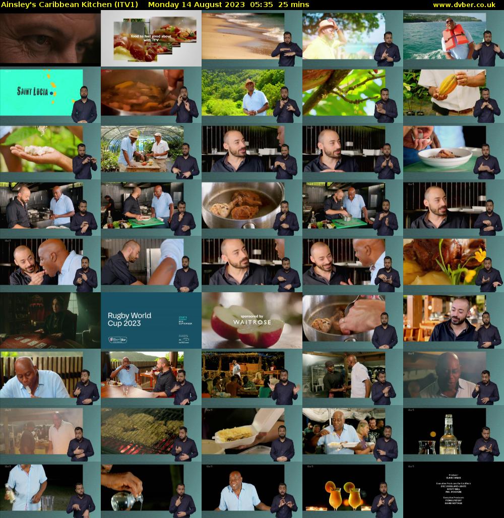 Ainsley's Caribbean Kitchen (ITV1) Monday 14 August 2023 05:35 - 06:00