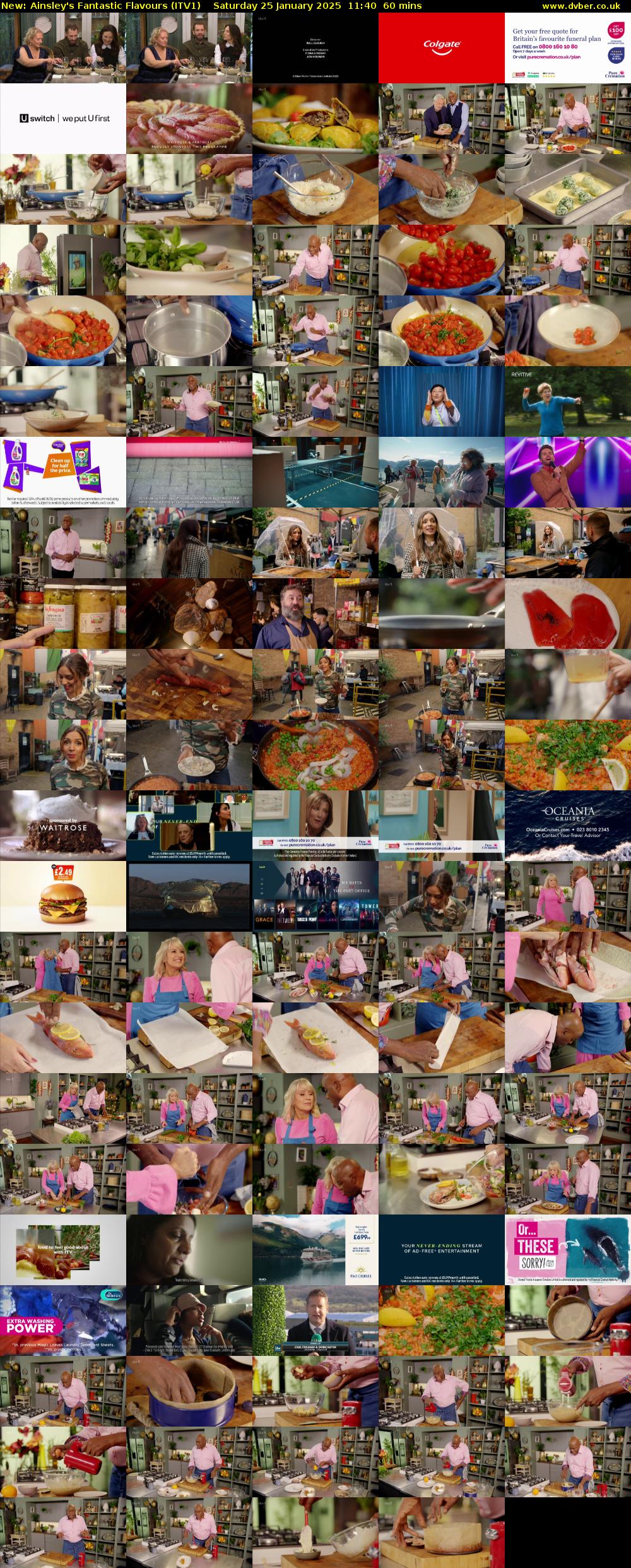 Ainsley's Fantastic Flavours (ITV1) Saturday 25 January 2025 11:40 - 12:40