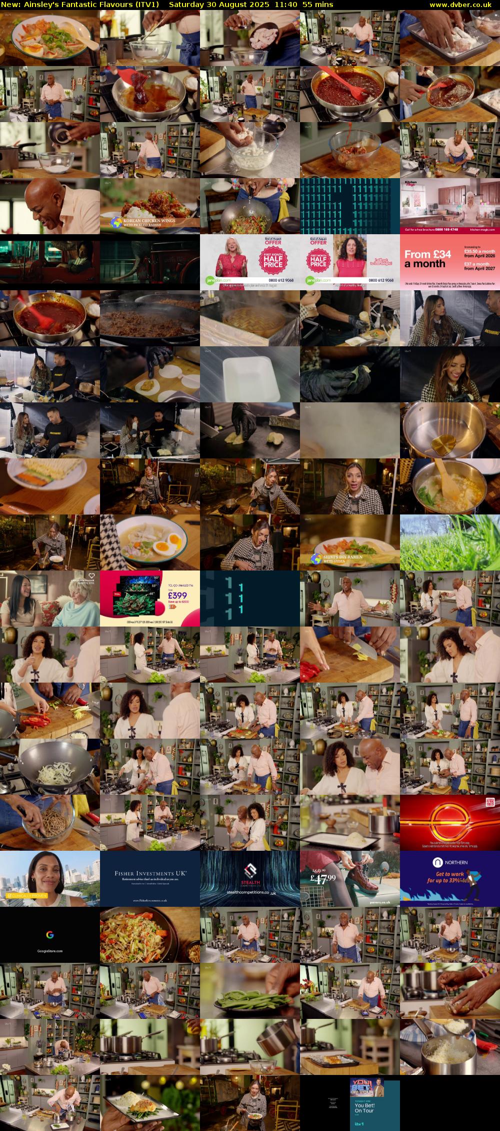Ainsley's Fantastic Flavours (ITV1) Saturday 30 August 2025 11:40 - 12:35