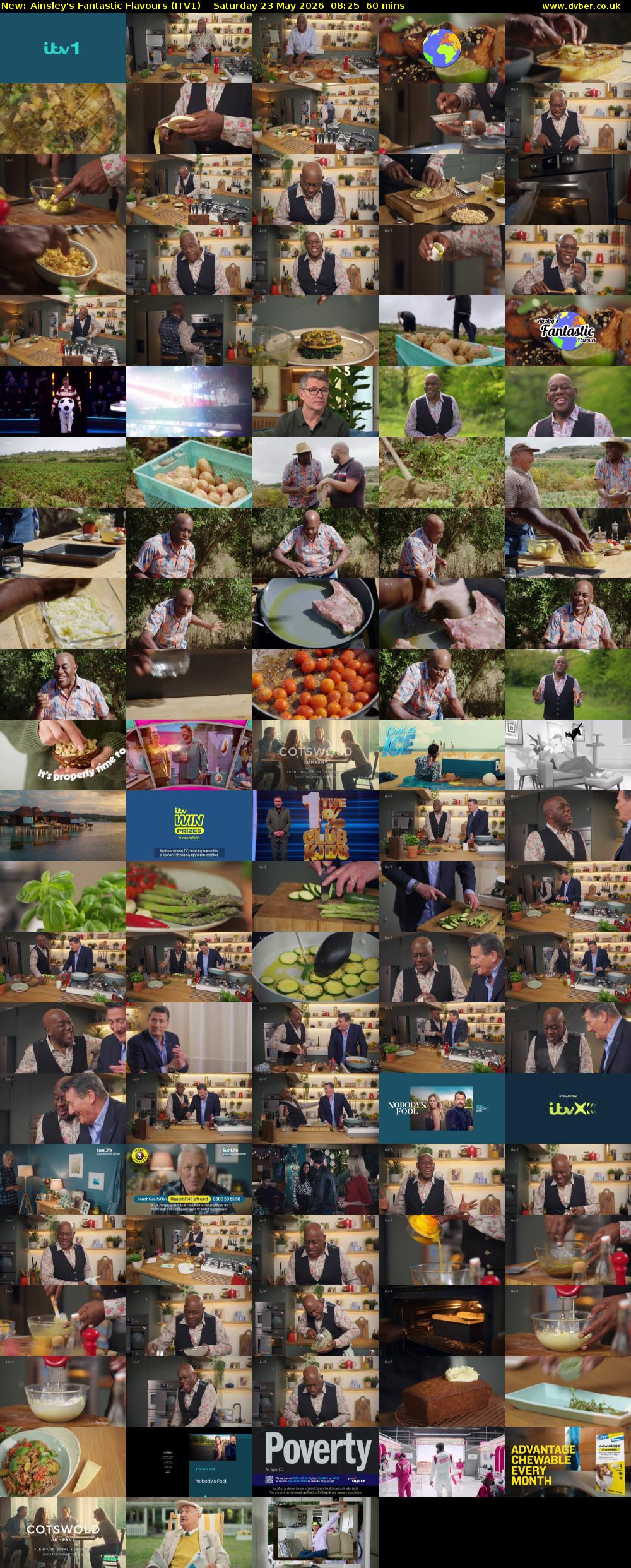 Ainsley's Fantastic Flavours (ITV1) Saturday 23 May 2026 08:25 - 09:25