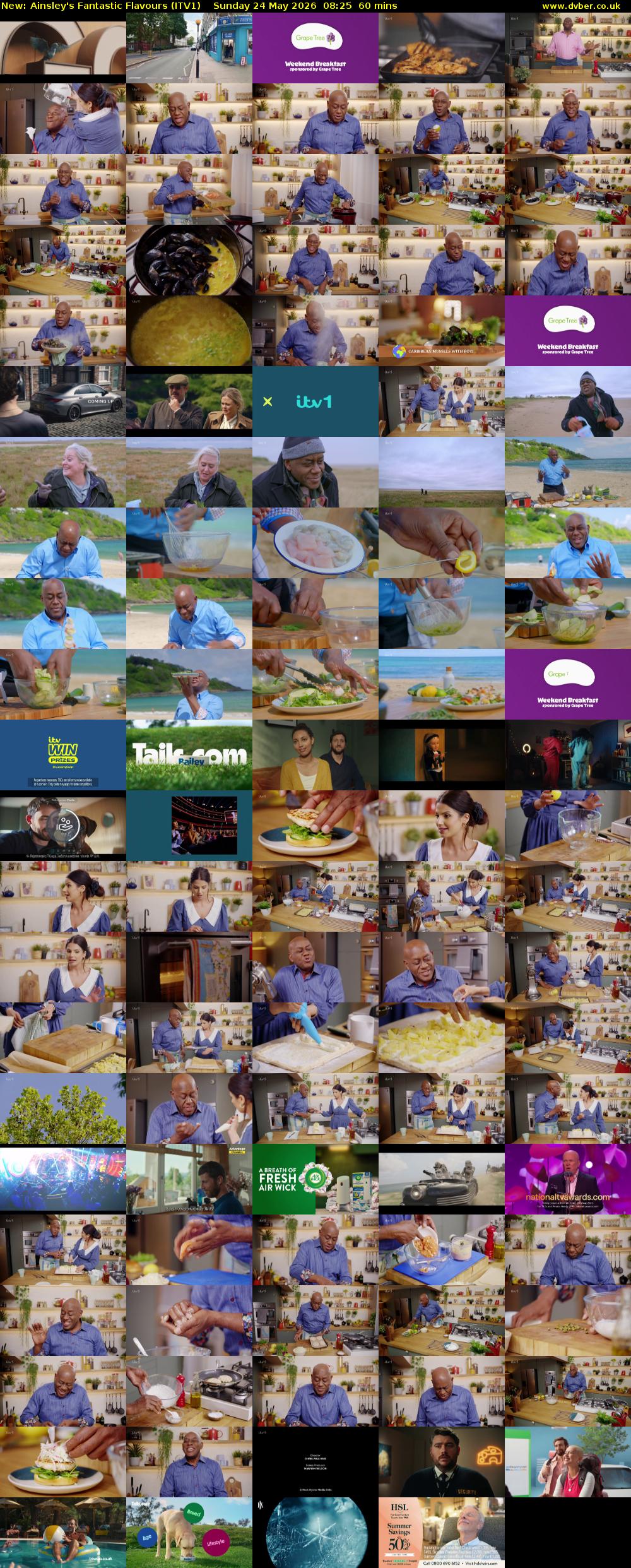 Ainsley's Fantastic Flavours (ITV1) Sunday 24 May 2026 08:25 - 09:25