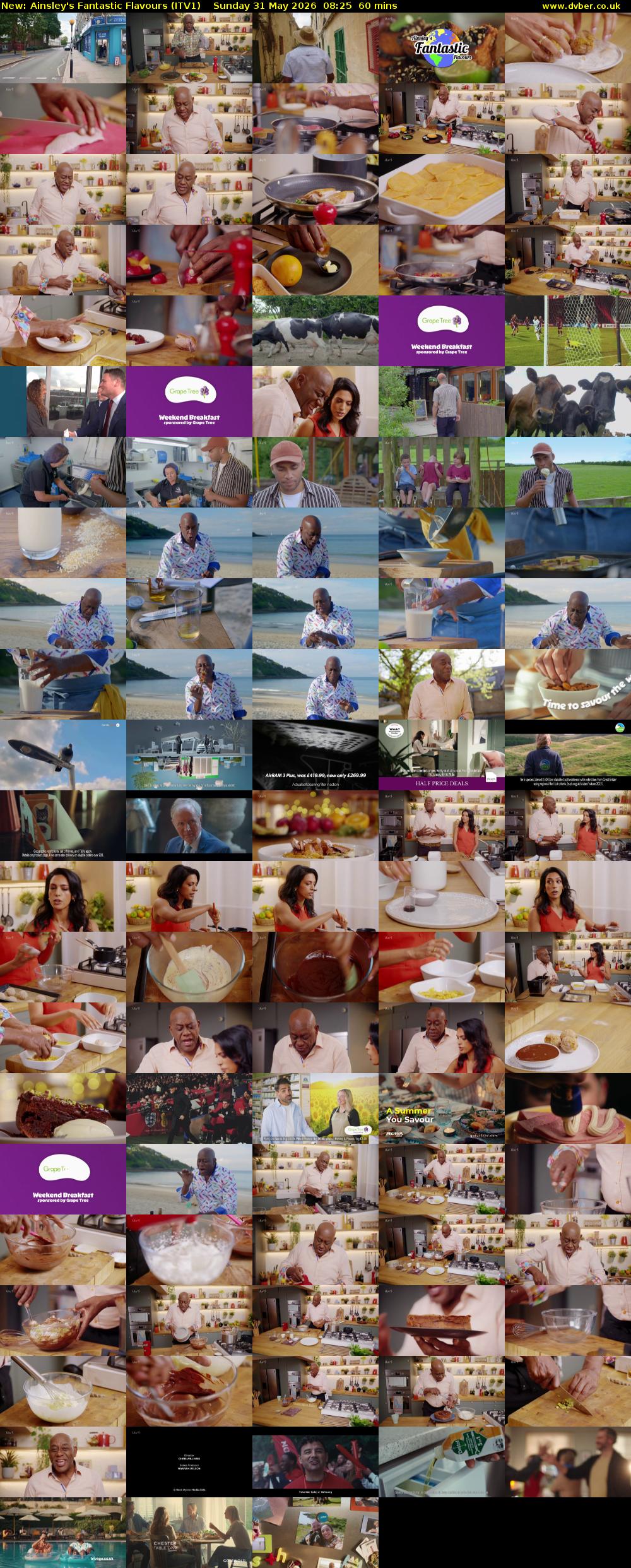 Ainsley's Fantastic Flavours (ITV1) Sunday 31 May 2026 08:25 - 09:25