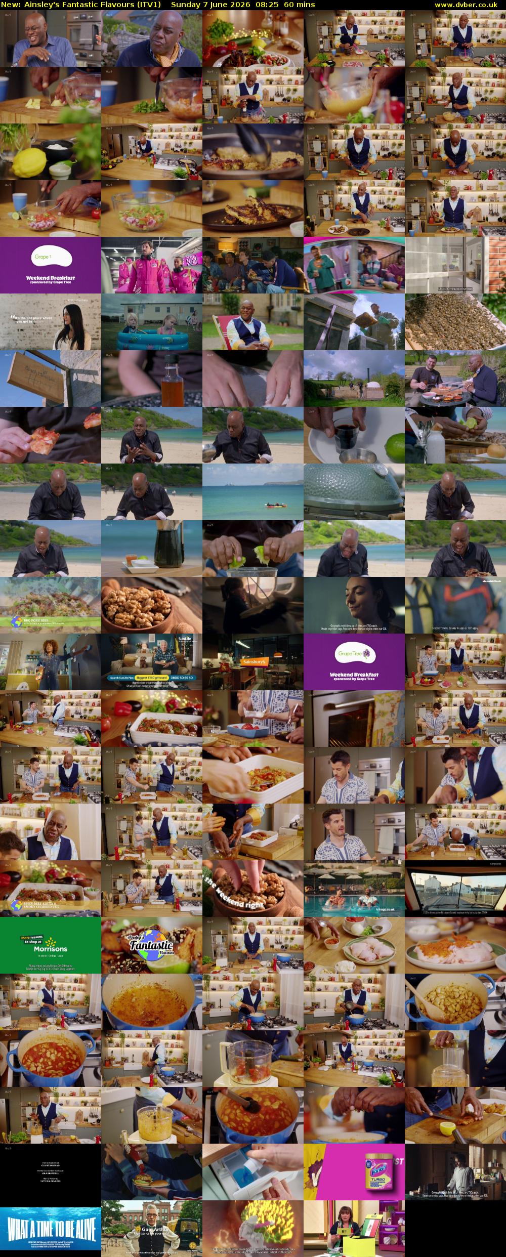 Ainsley's Fantastic Flavours (ITV1) Sunday 7 June 2026 08:25 - 09:25