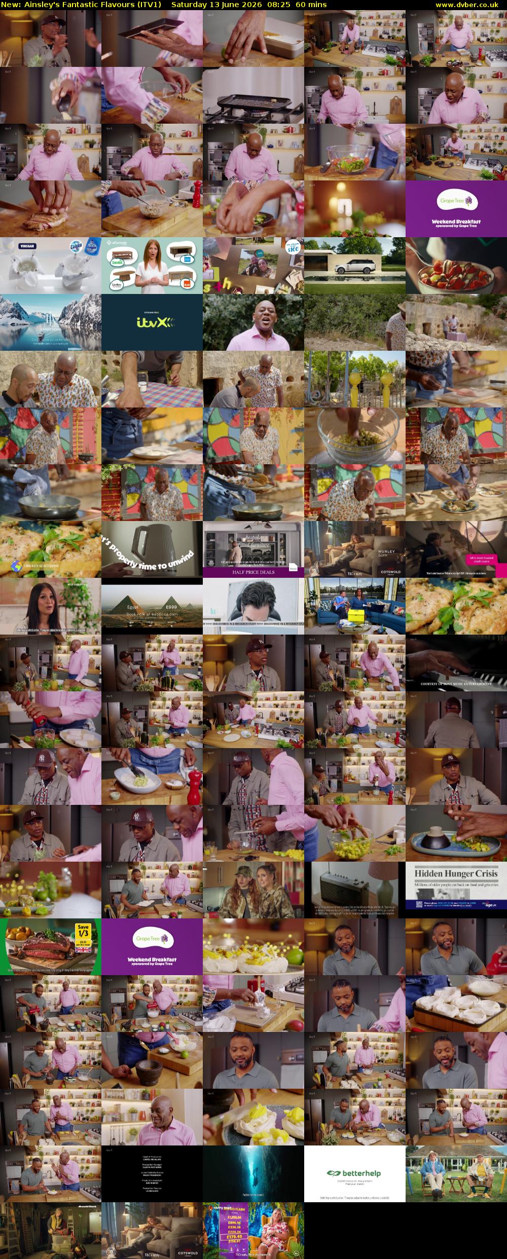 Ainsley's Fantastic Flavours (ITV1) Saturday 13 June 2026 08:25 - 09:25