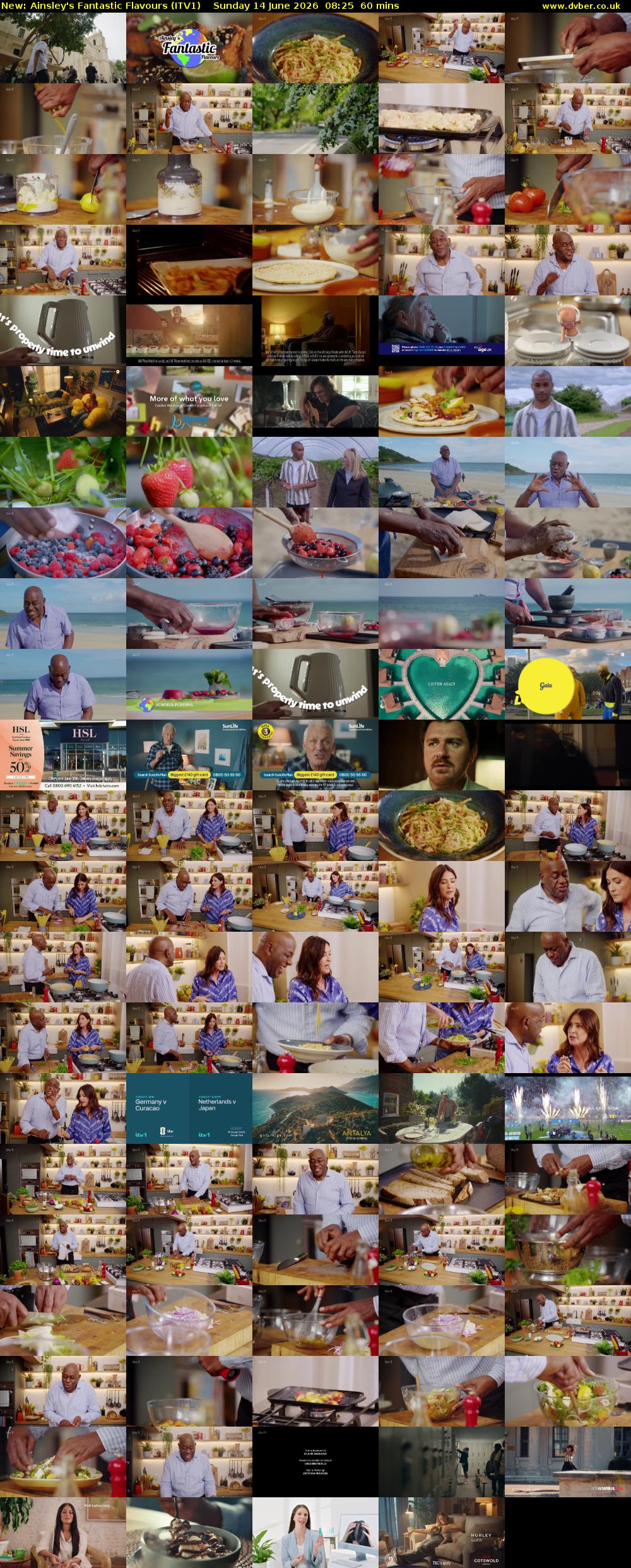 Ainsley's Fantastic Flavours (ITV1) Sunday 14 June 2026 08:25 - 09:25