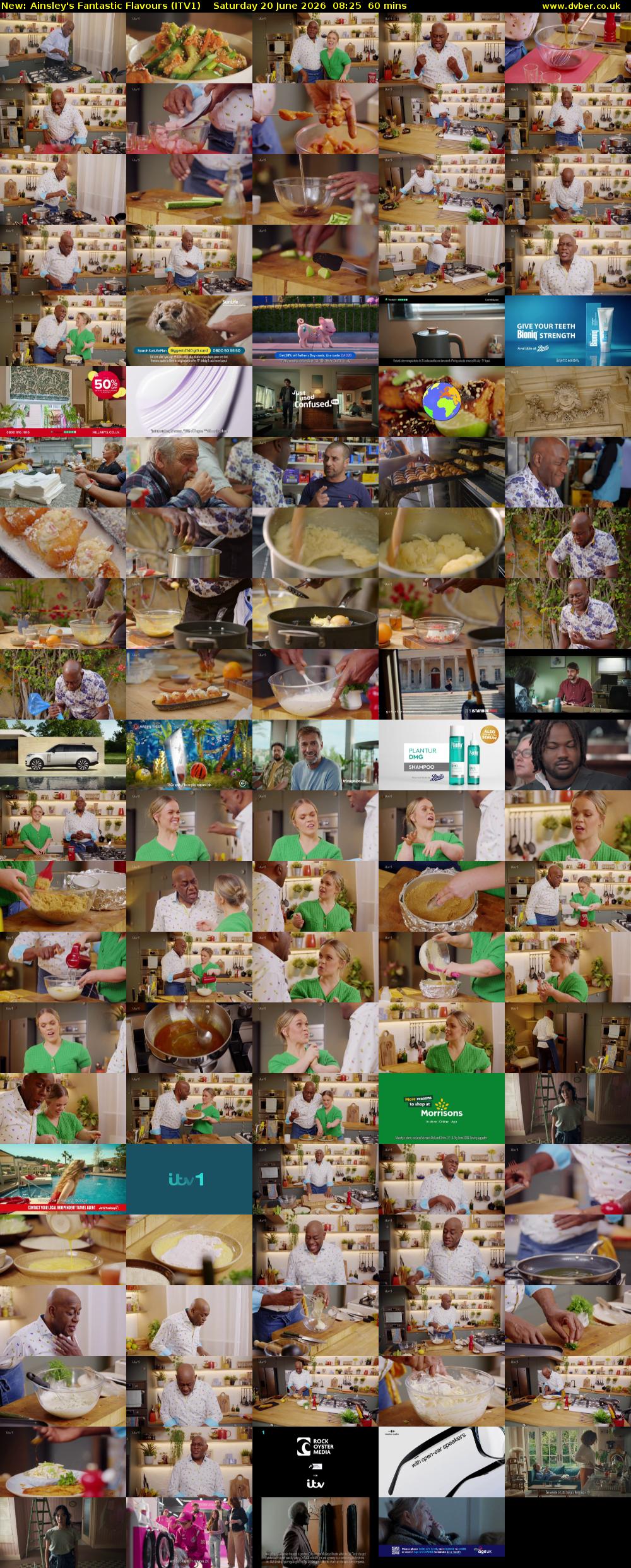 Ainsley's Fantastic Flavours (ITV1) Saturday 20 June 2026 08:25 - 09:25