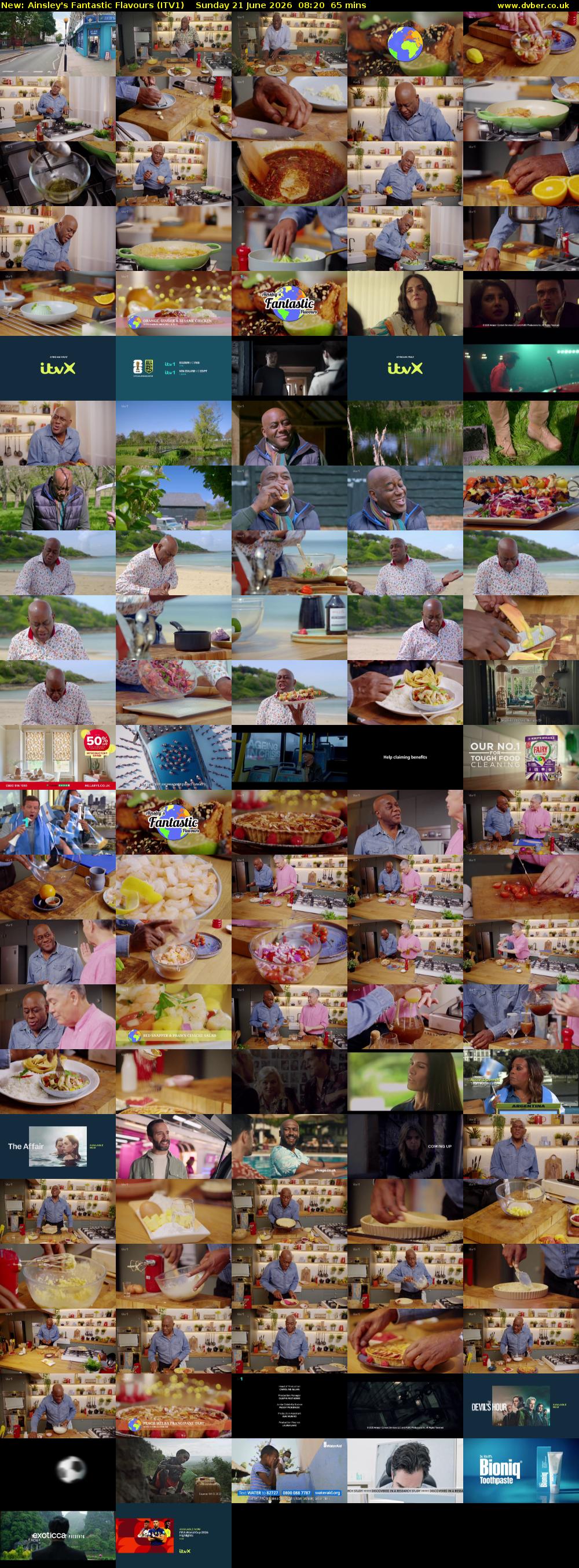Ainsley's Fantastic Flavours (ITV1) Sunday 21 June 2026 08:20 - 09:25