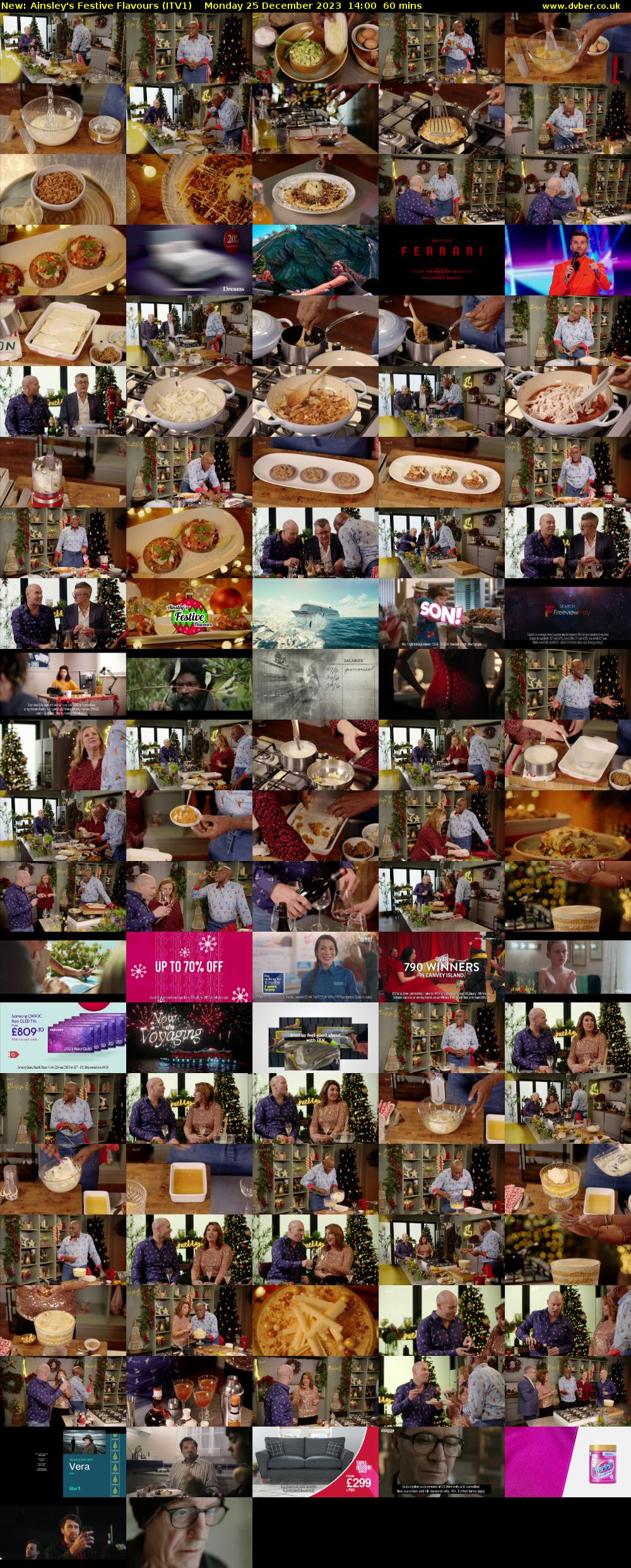 Ainsley's Festive Flavours (ITV1) Monday 25 December 2023 14:00 - 15:00