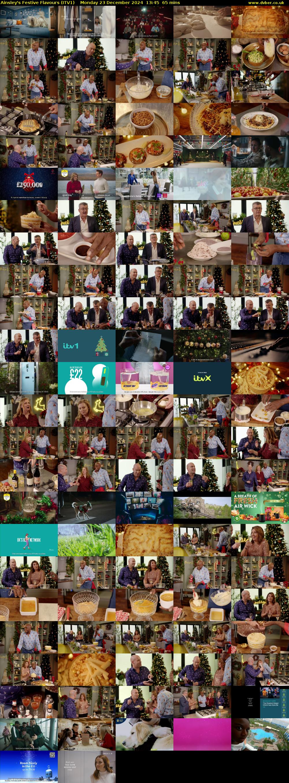 Ainsley's Festive Flavours (ITV1) Monday 23 December 2024 13:45 - 14:50