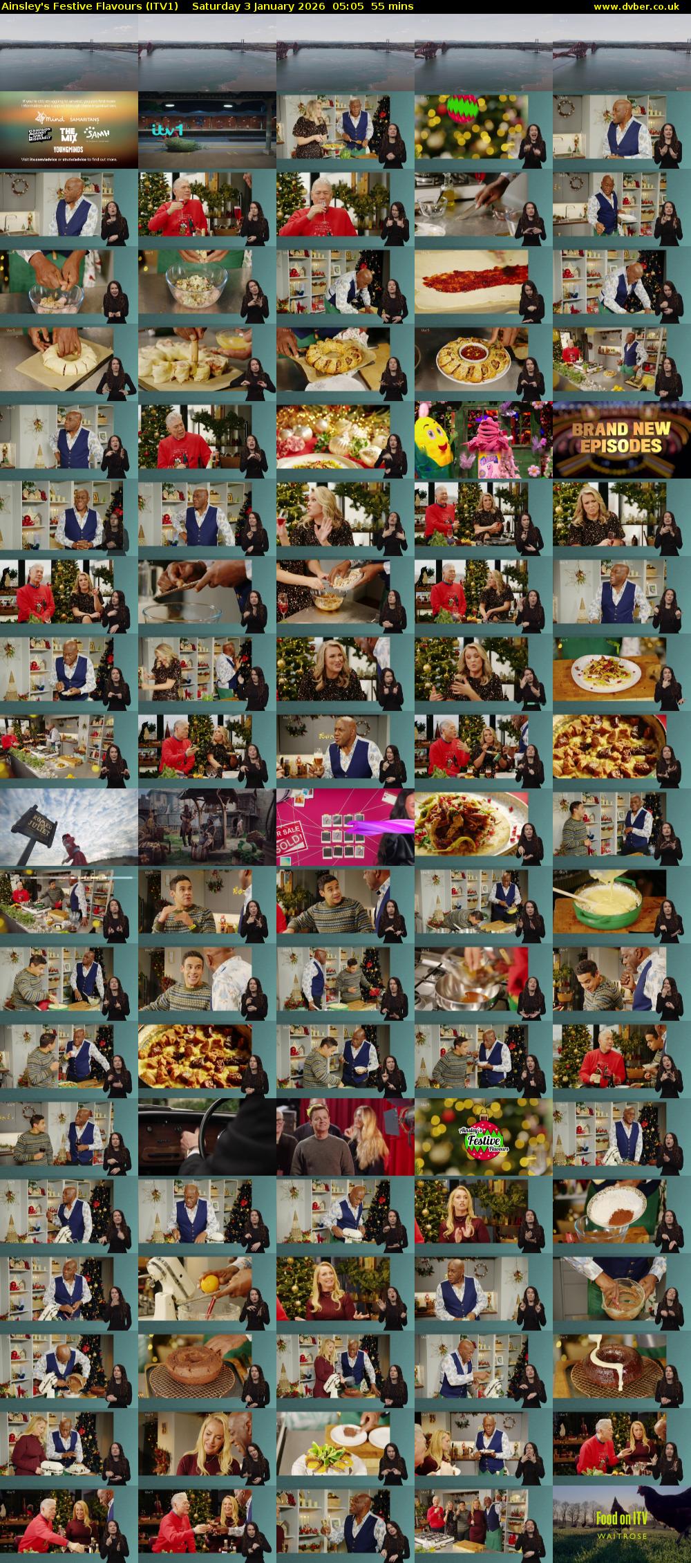Ainsley's Festive Flavours (ITV1) Saturday 3 January 2026 05:05 - 06:00