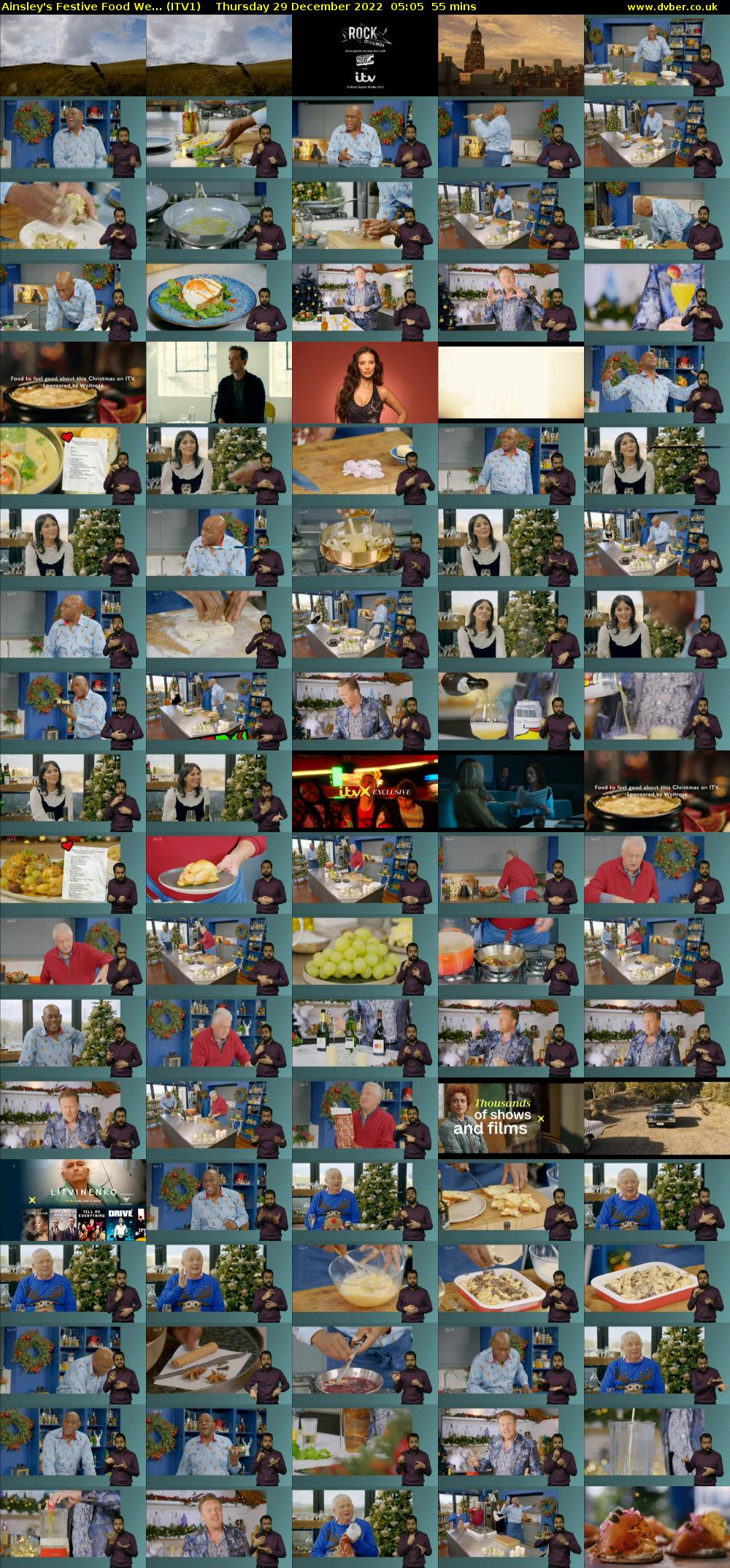 Ainsley's Festive Food We... (ITV1) Thursday 29 December 2022 05:05 - 06:00