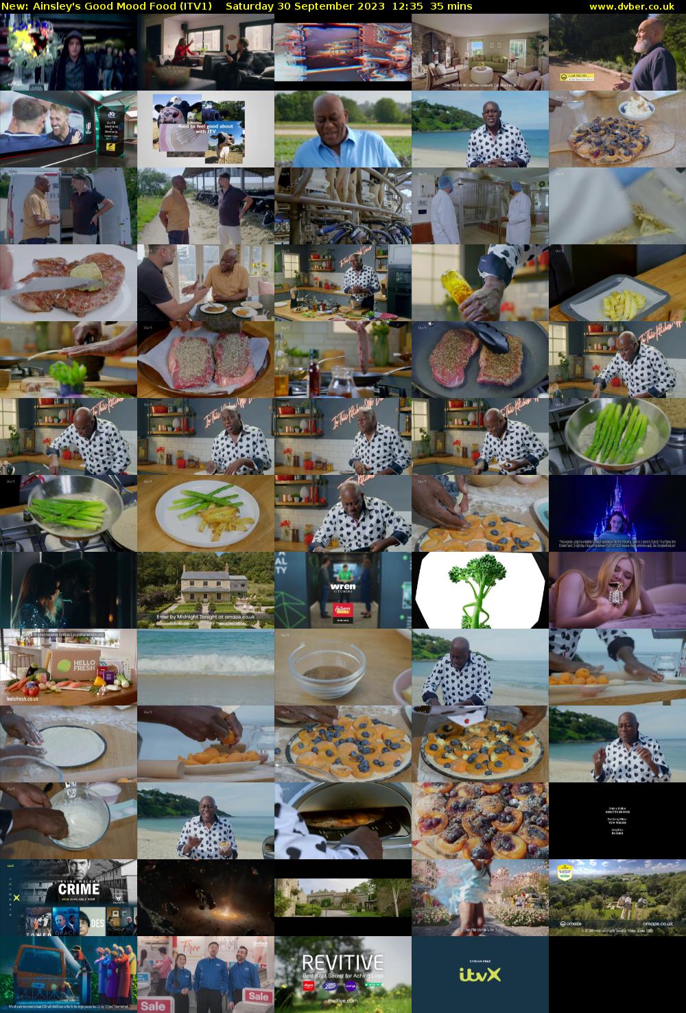 Ainsley's Good Mood Food (ITV1) Saturday 30 September 2023 12:35 - 13:10