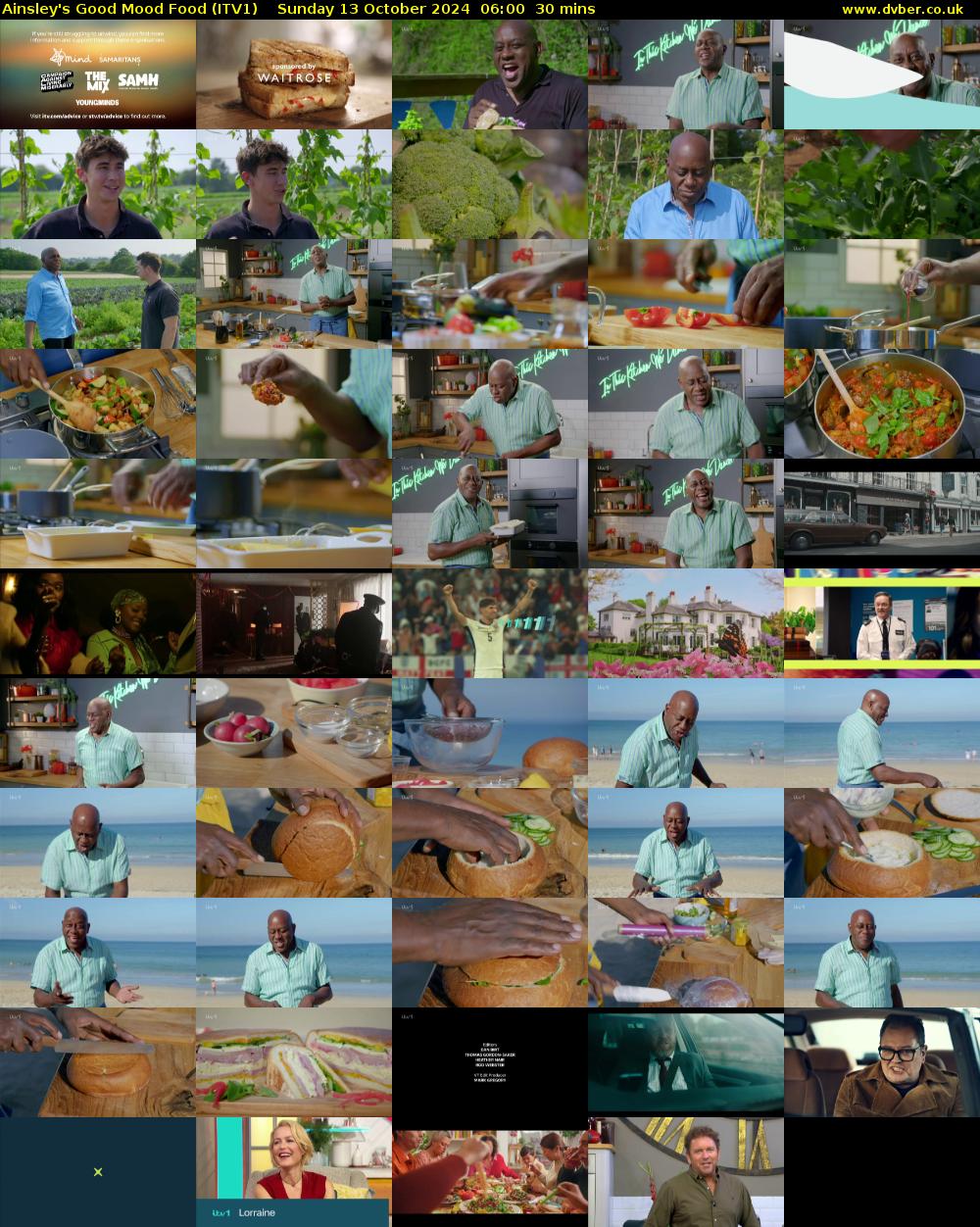 Ainsley's Good Mood Food (ITV1) Sunday 13 October 2024 06:00 - 06:30