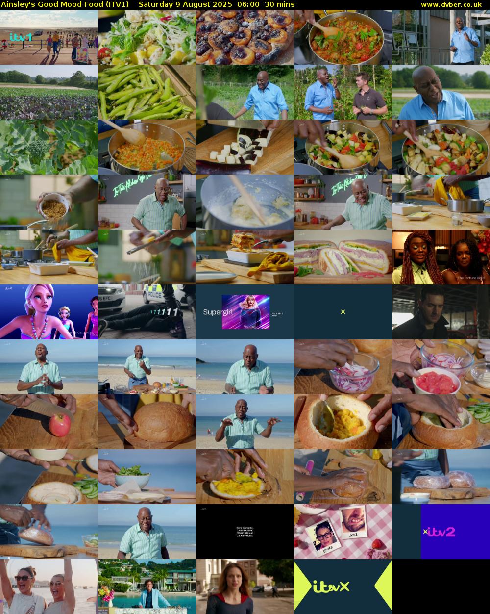 Ainsley's Good Mood Food (ITV1) Saturday 9 August 2025 06:00 - 06:30