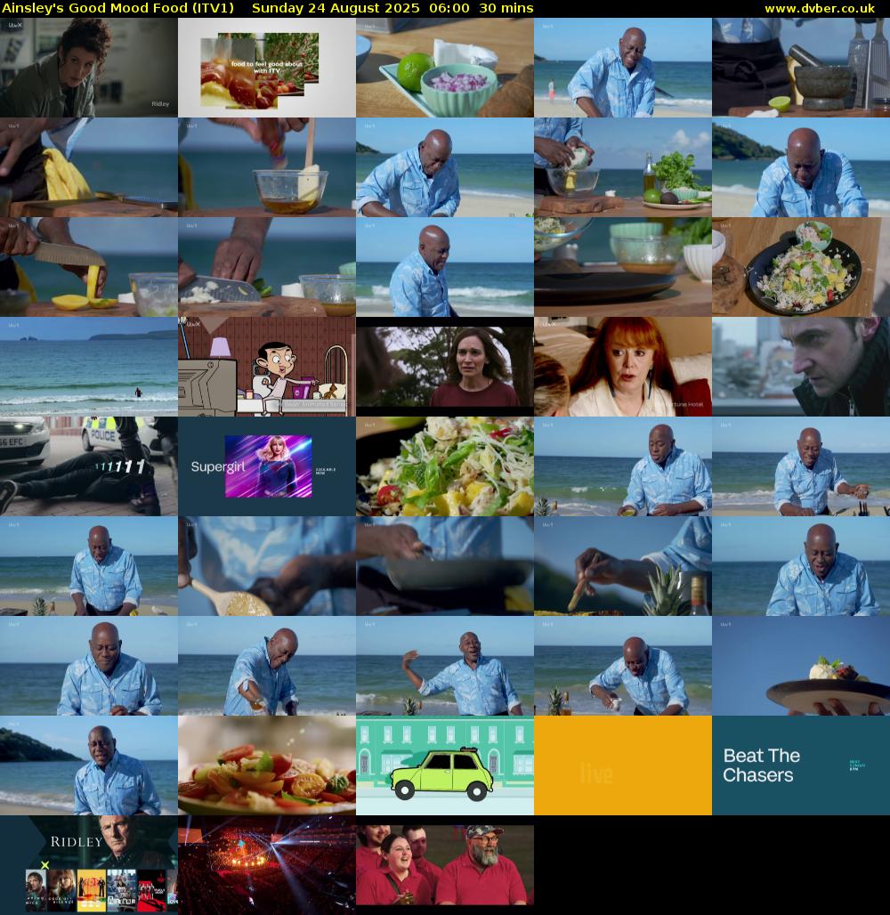 Ainsley's Good Mood Food (ITV1) Sunday 24 August 2025 06:00 - 06:30