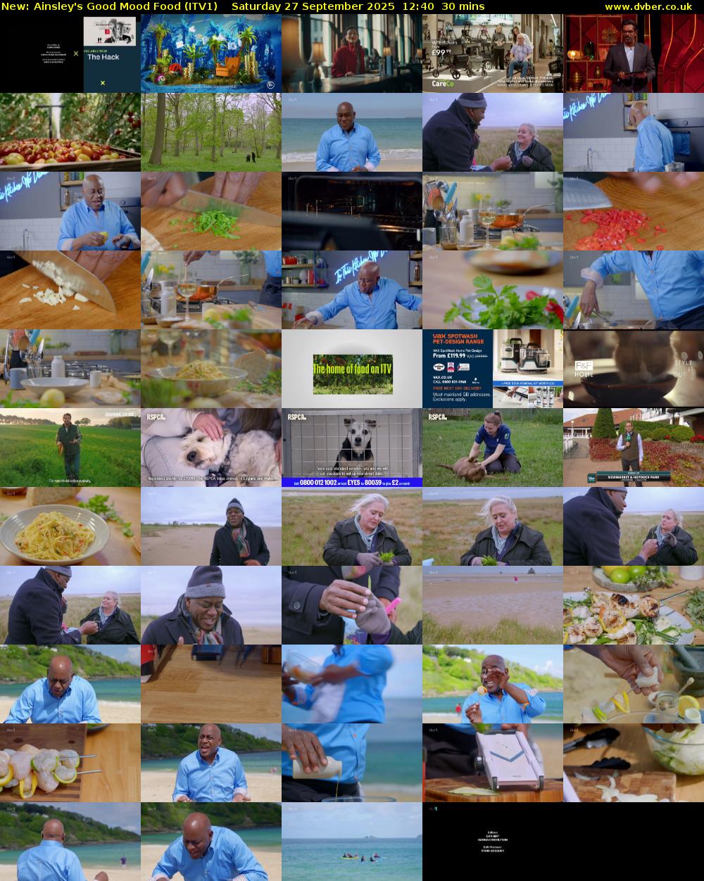 Ainsley's Good Mood Food (ITV1) Saturday 27 September 2025 12:40 - 13:10