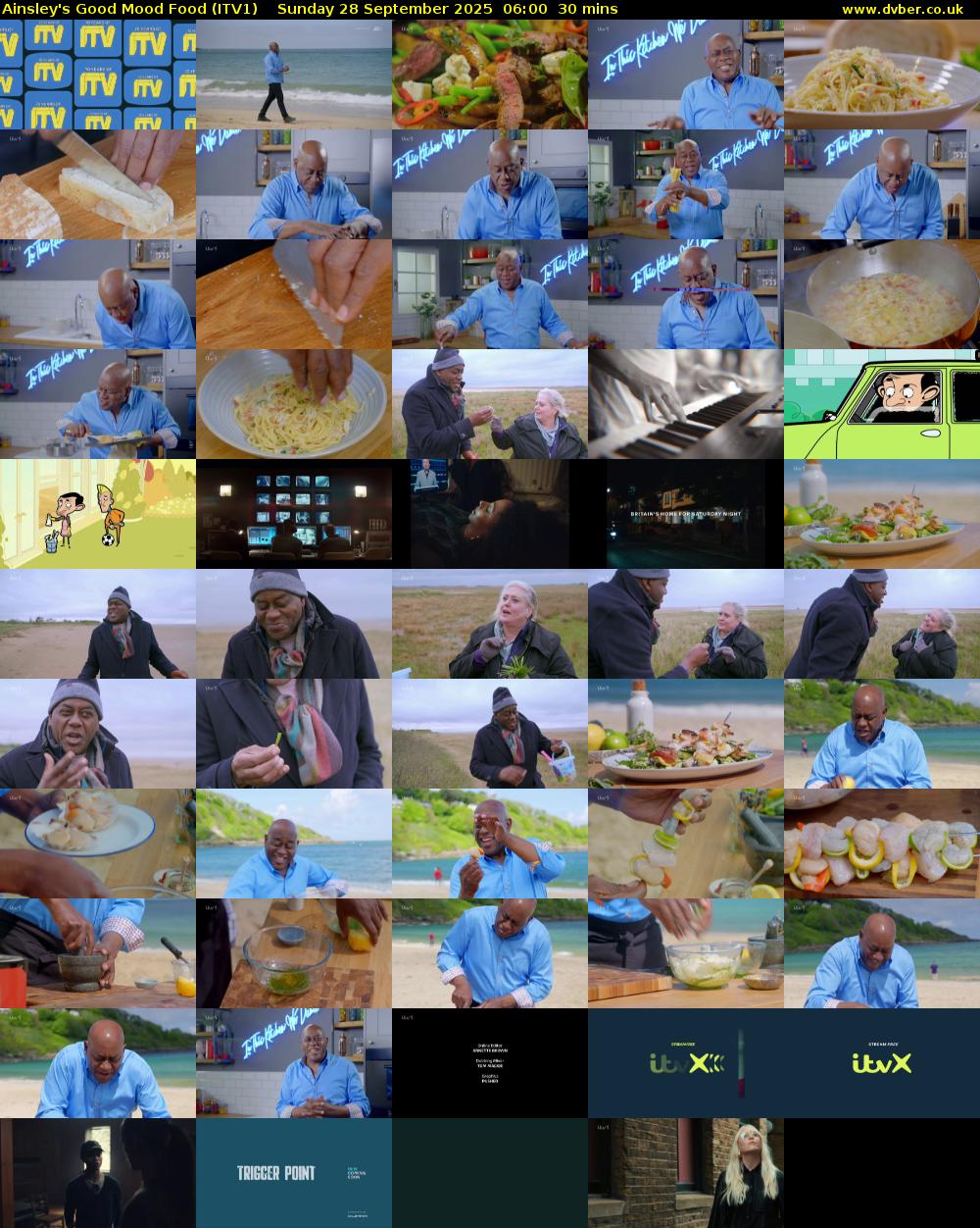 Ainsley's Good Mood Food (ITV1) Sunday 28 September 2025 06:00 - 06:30
