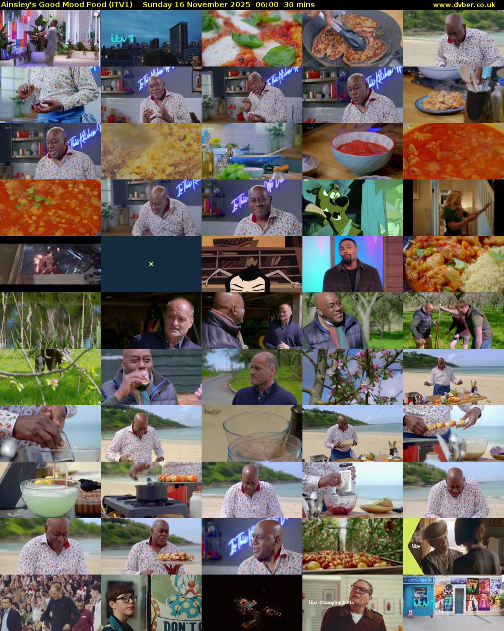 Ainsley's Good Mood Food (ITV1) Sunday 16 November 2025 06:00 - 06:30