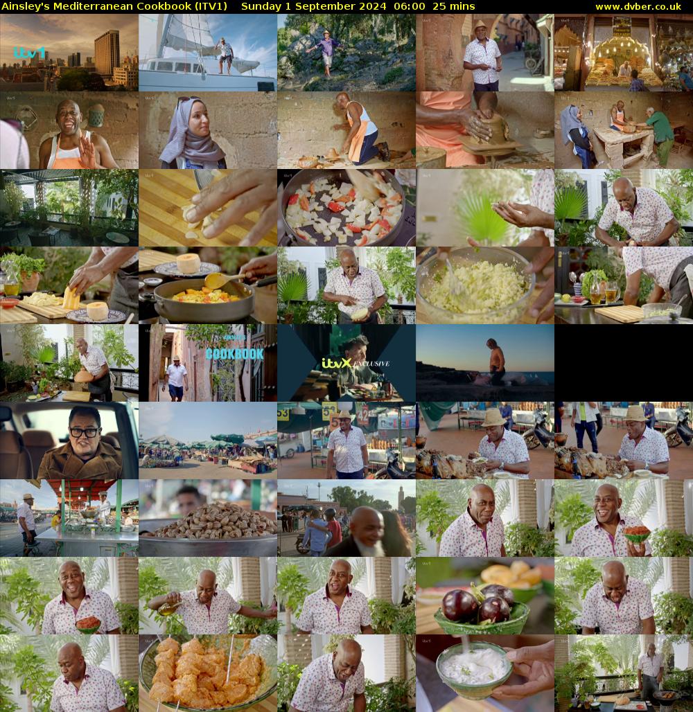 Ainsley's Mediterranean Cookbook (ITV1) Sunday 1 September 2024 06:00 - 06:25