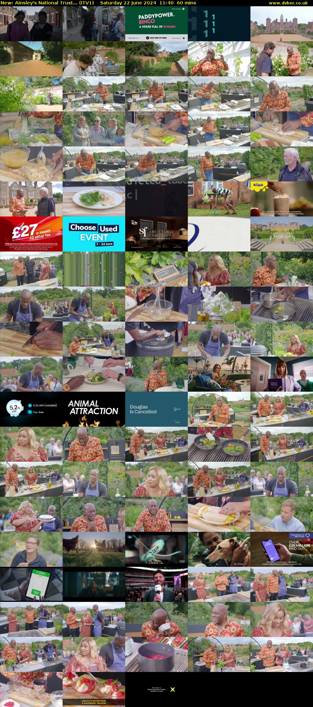 Ainsley's National Trust... (ITV1) Saturday 22 June 2024 11:40 - 12:40